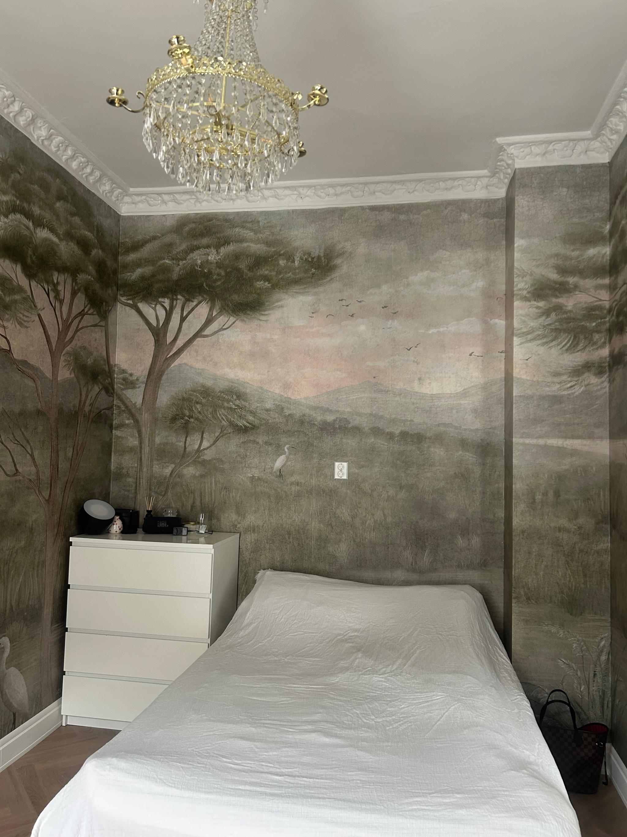 Rommet som leies ut. Ser større ut i virkeligheten. Leies ut umøblert.