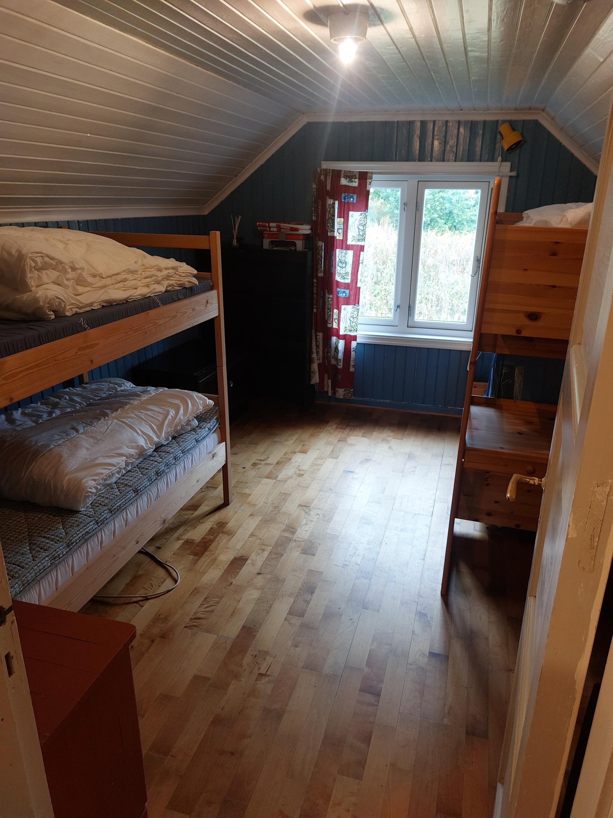 Soverom i 3.etasje med køyesenger