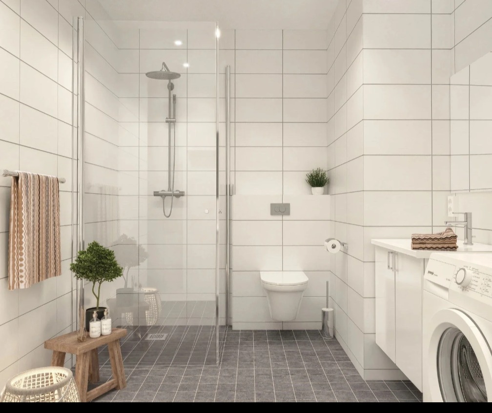 Illustrasjon med møbler