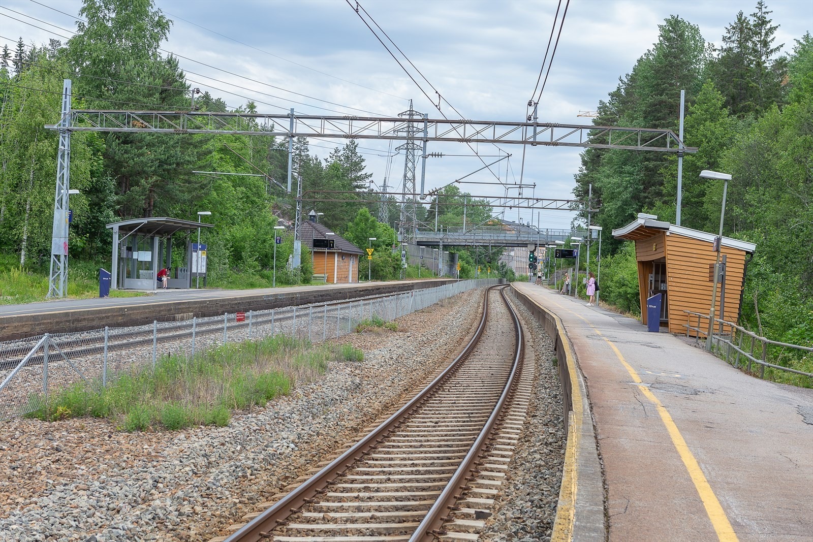 Myrvoll togstasjon en liten spasertur fra leiligheten