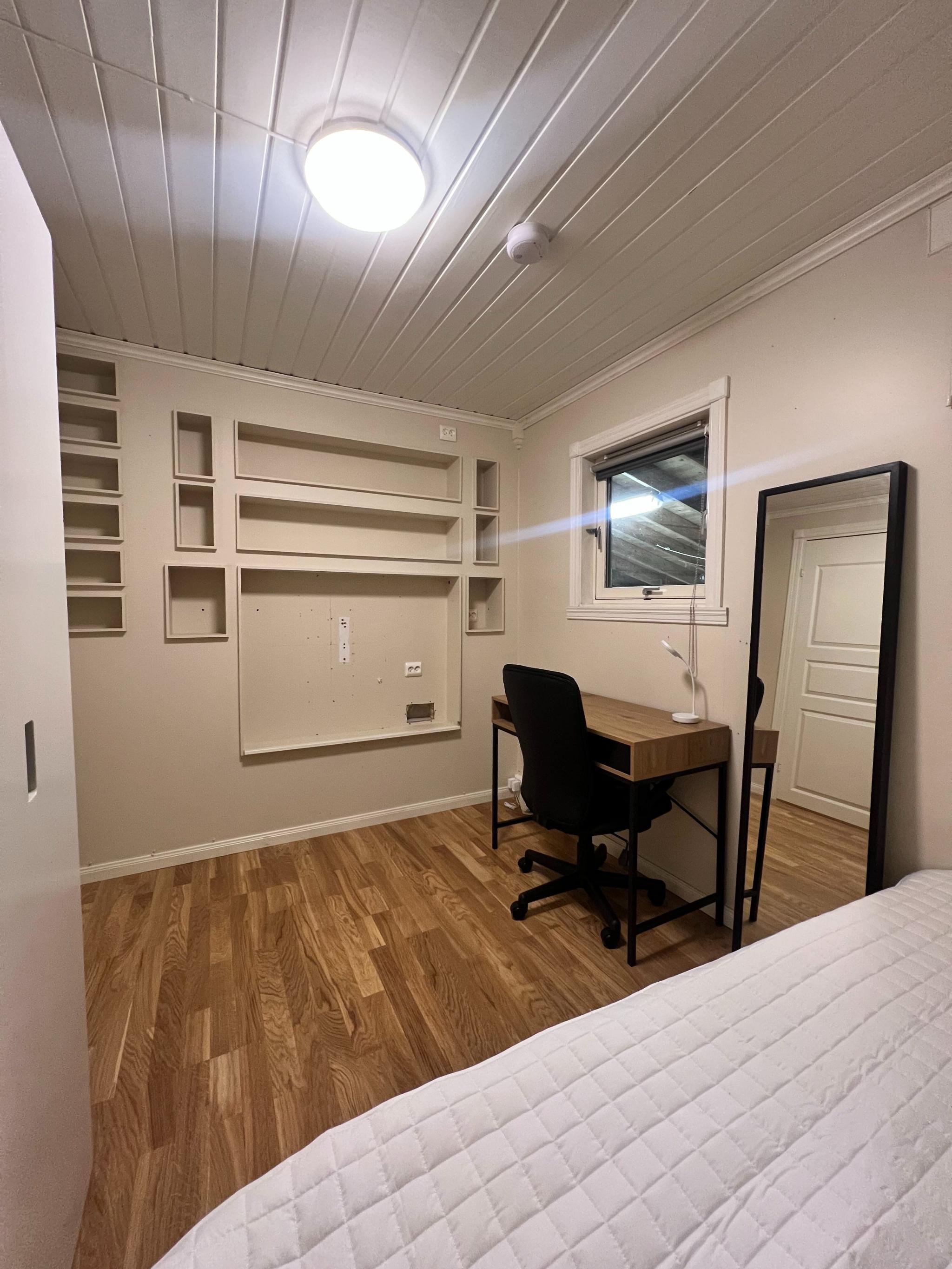 Soverommet ligger i midterste etasje