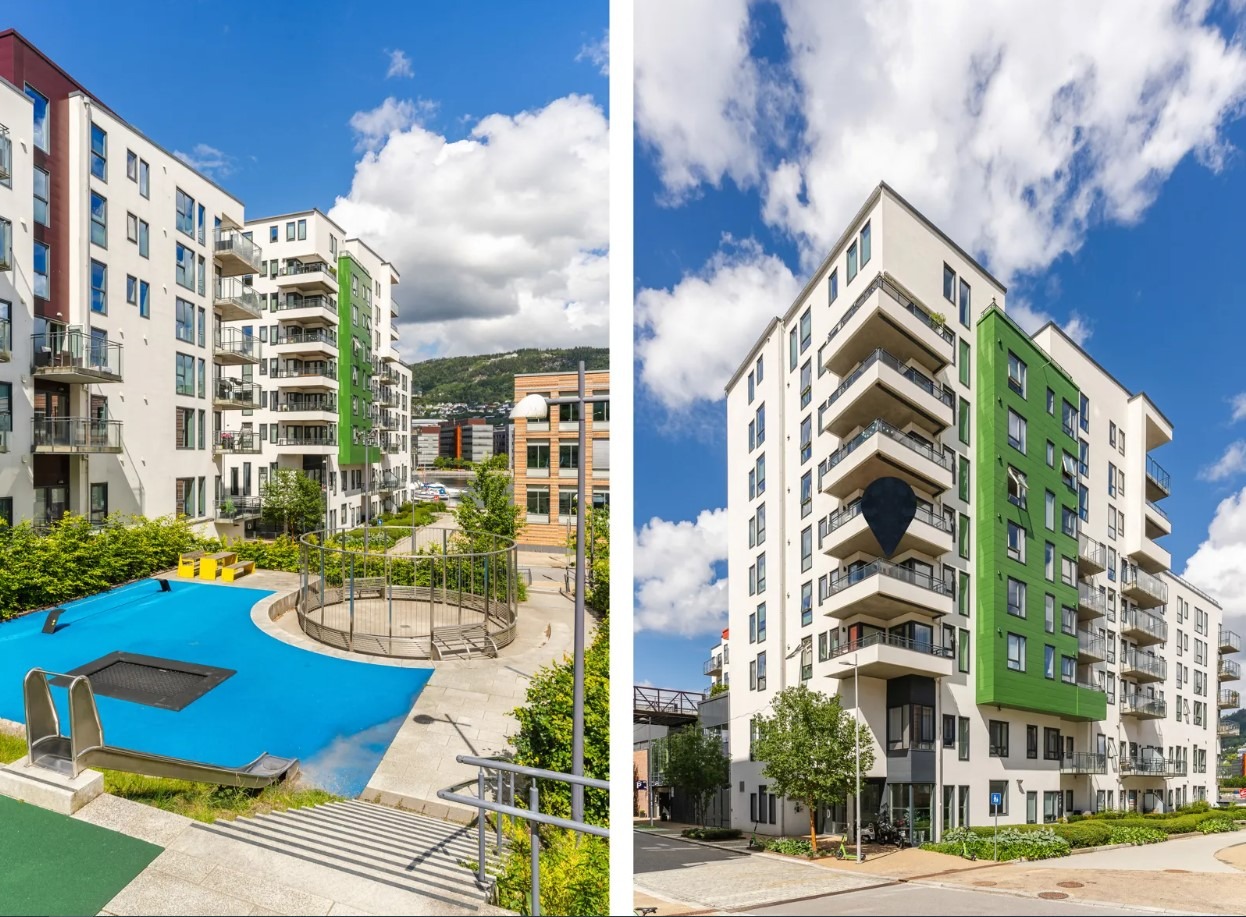 Bygget preger Damsgårdssundet med sin flotte arkitektur.