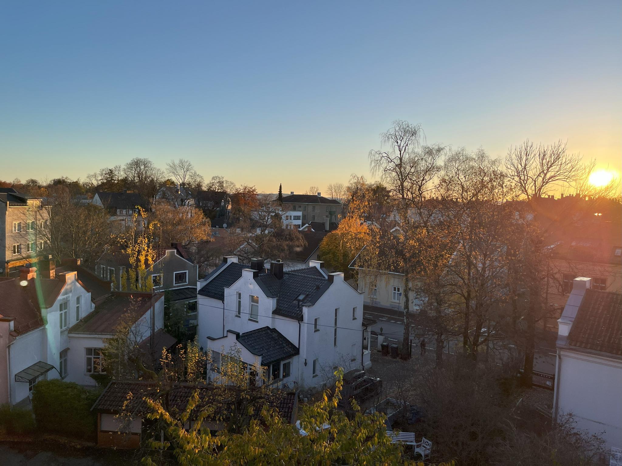 Utsikt fra balkong