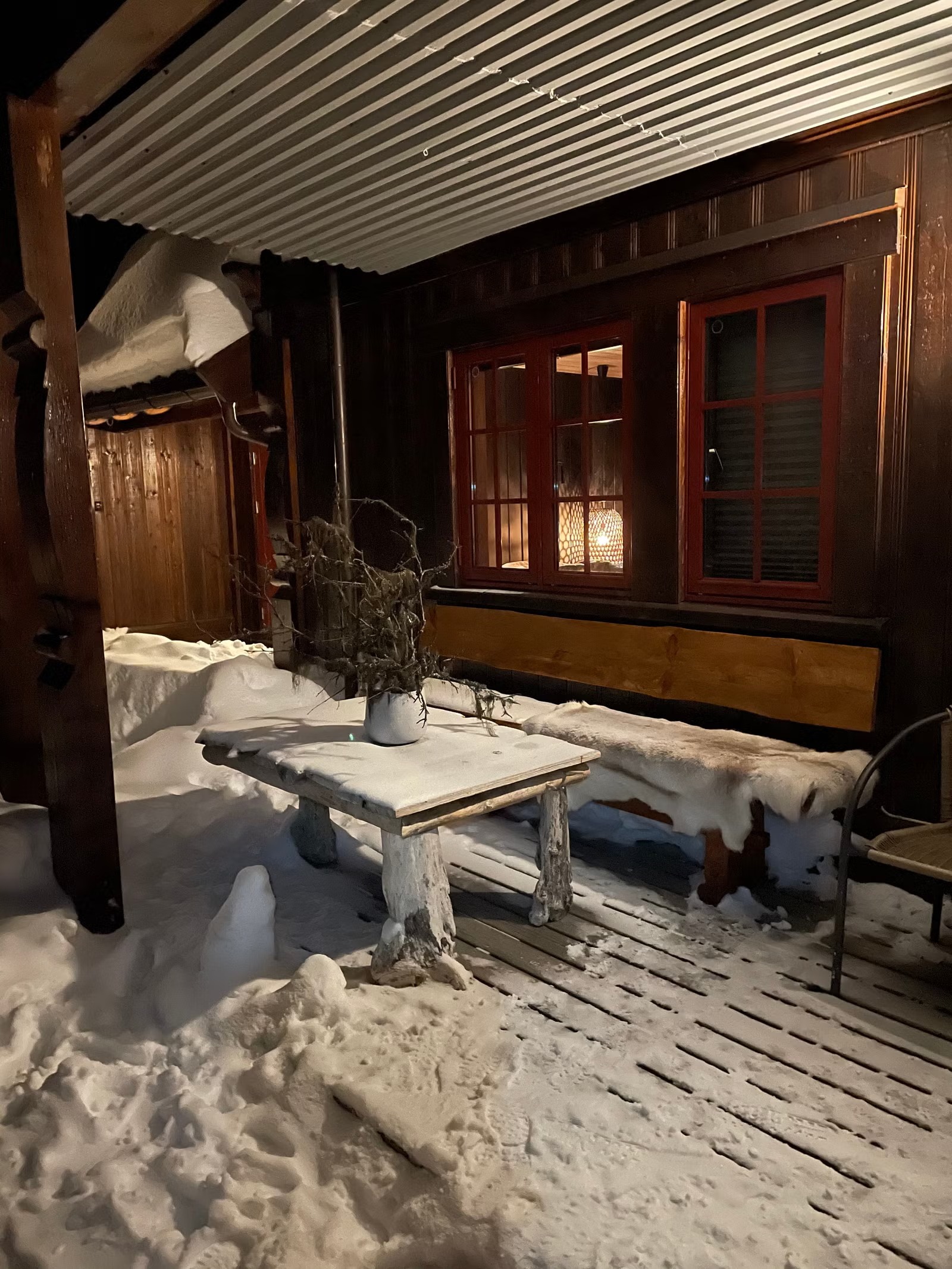 Platting utenfor stue/soverom