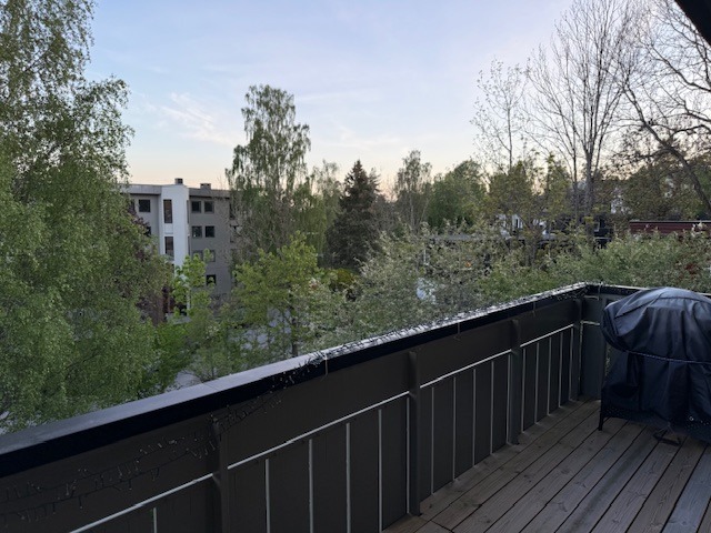 Fint utsyn fra balkongen