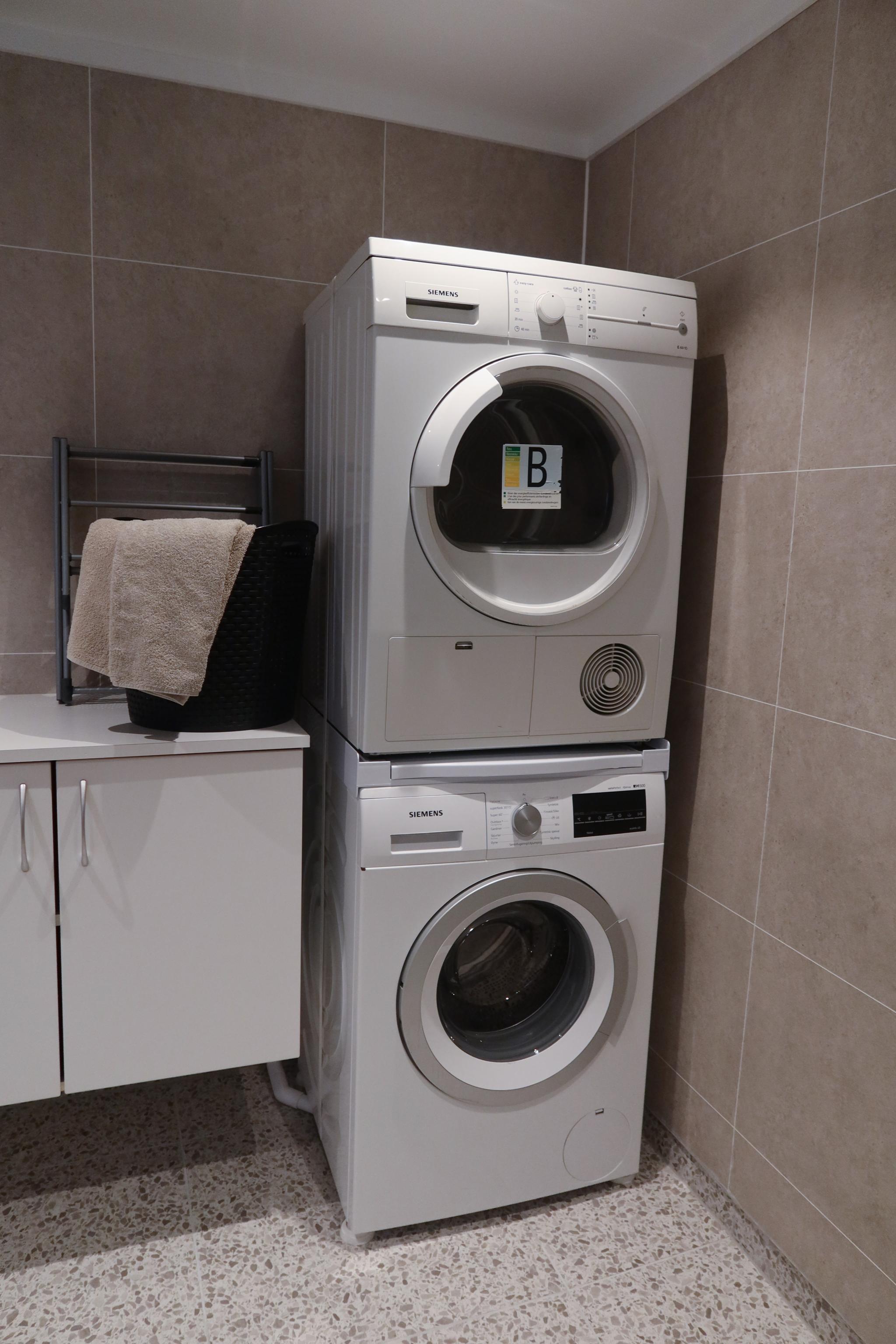 Vaskemaskin og tørketrommel