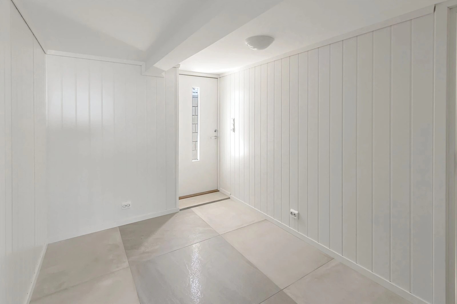 Gang/entré med varmekabler.