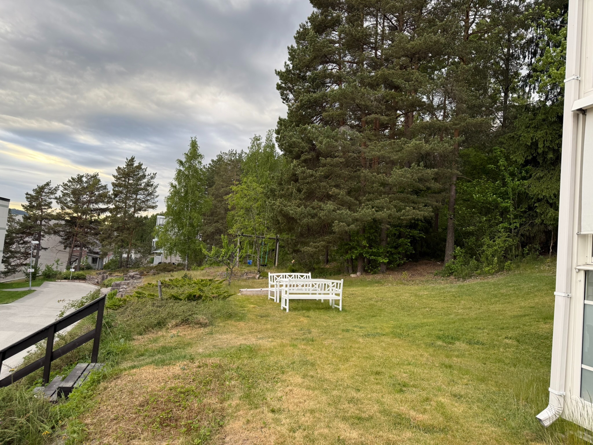 Skog  vedsiden av leilighet