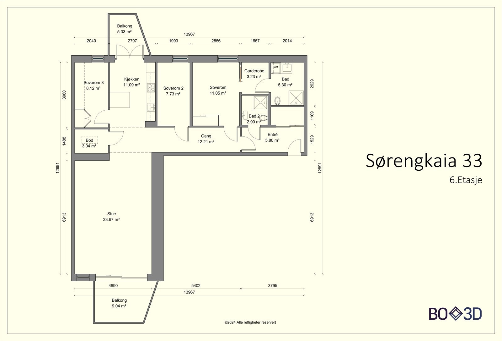 Nå skal vi inn, men først plantegning. Denne er helt nøyaktig og målbar - ganske praktisk ikke sant?