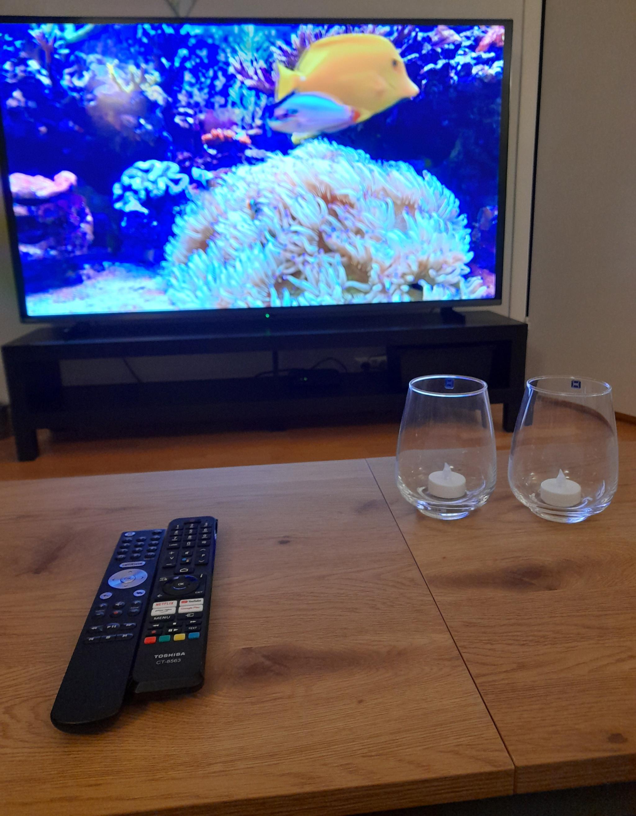 Stuen inkluderer 70"Smart TV og Altibox TV pakke.