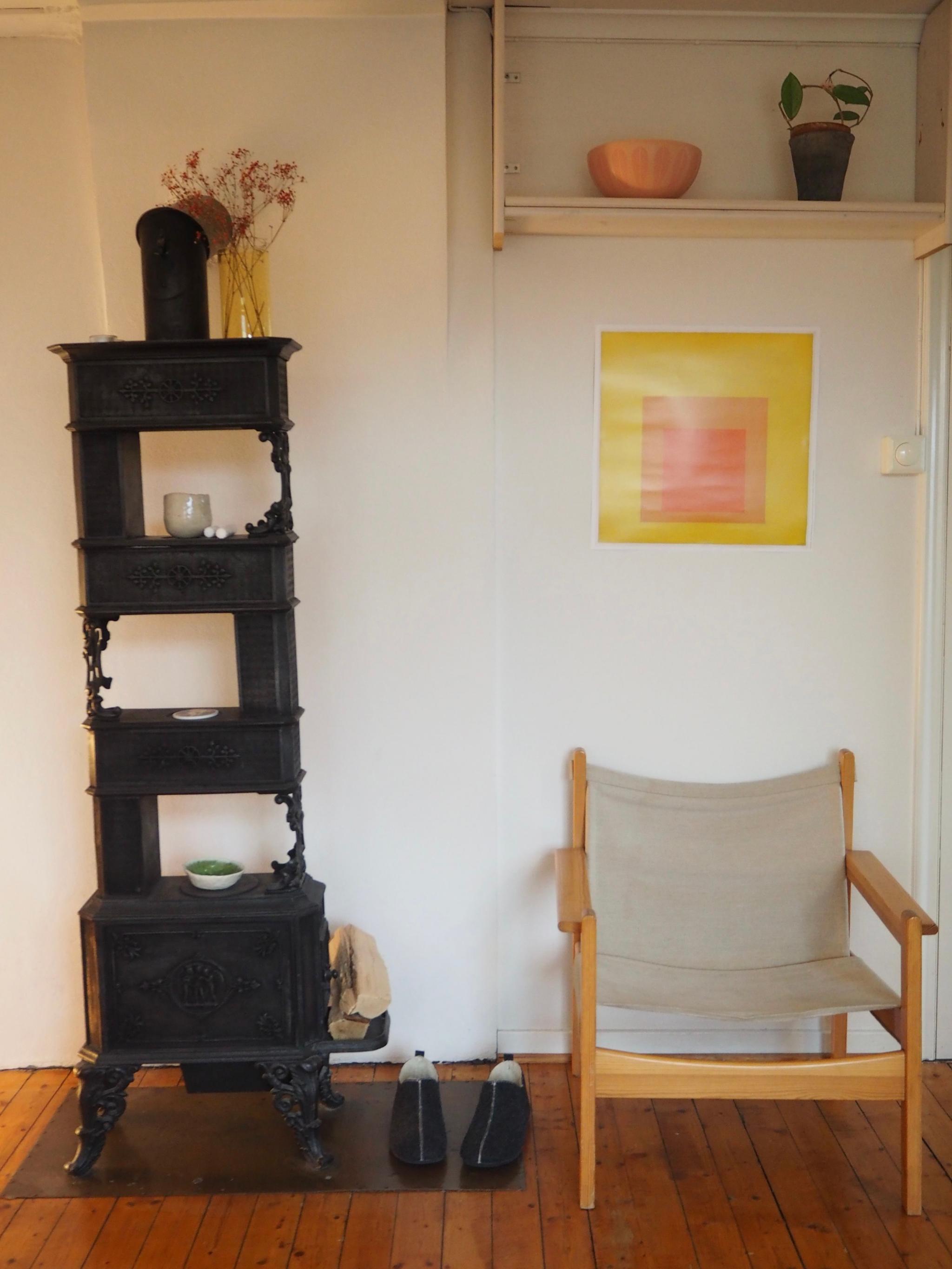 Stilig ovn på stua