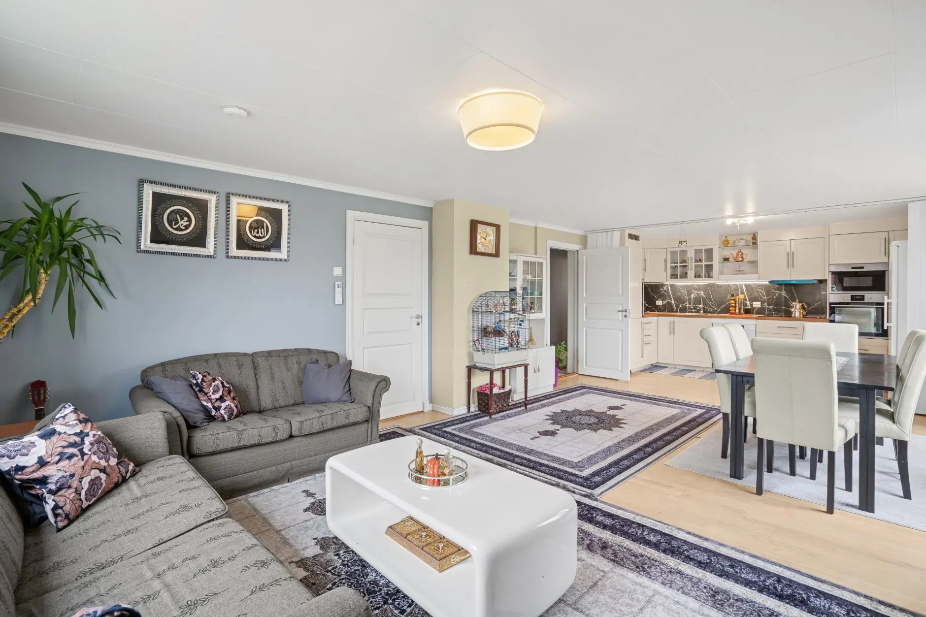 Åpen stue og kjøkken løsning