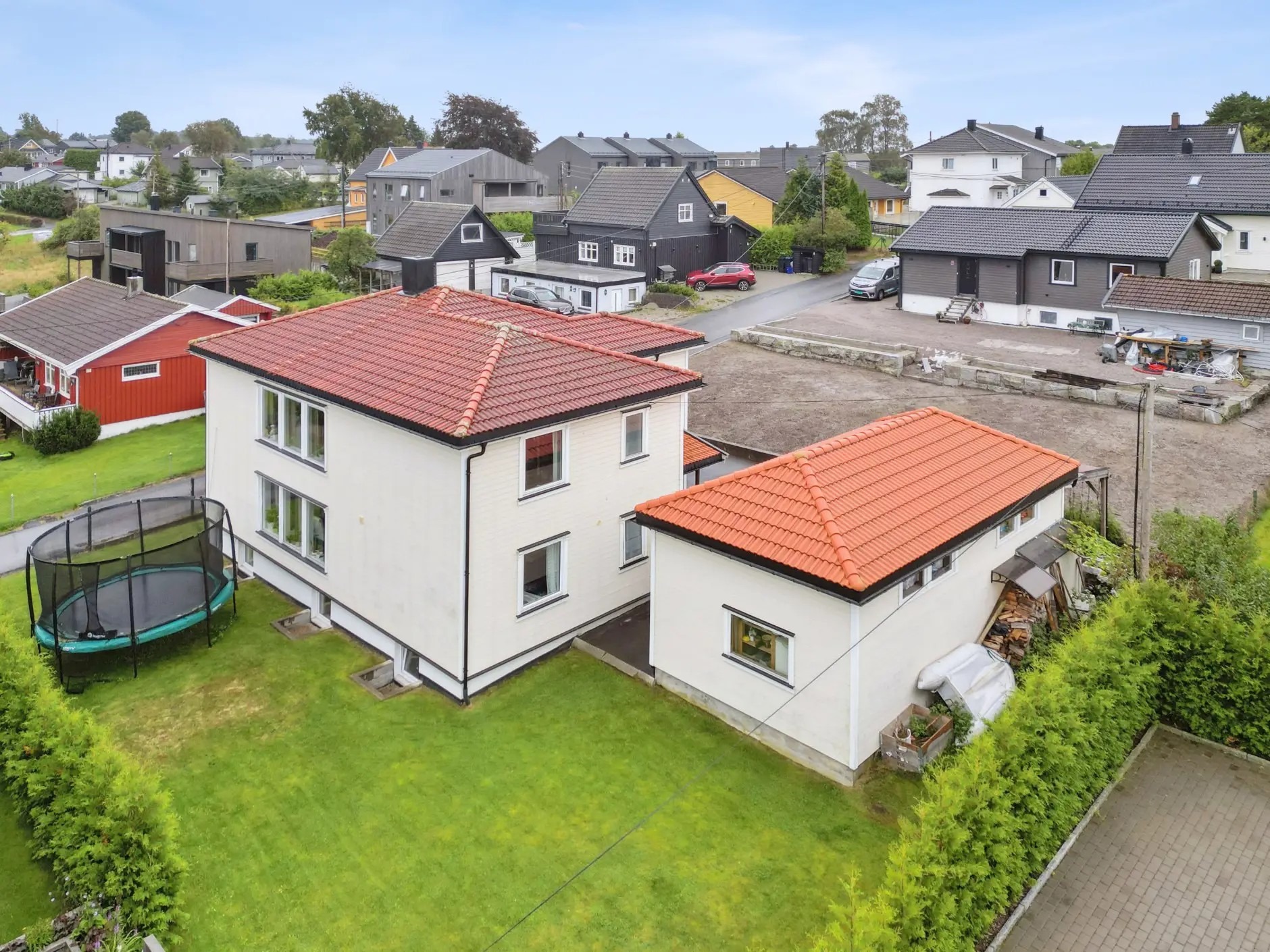 Uteområde på baksiden