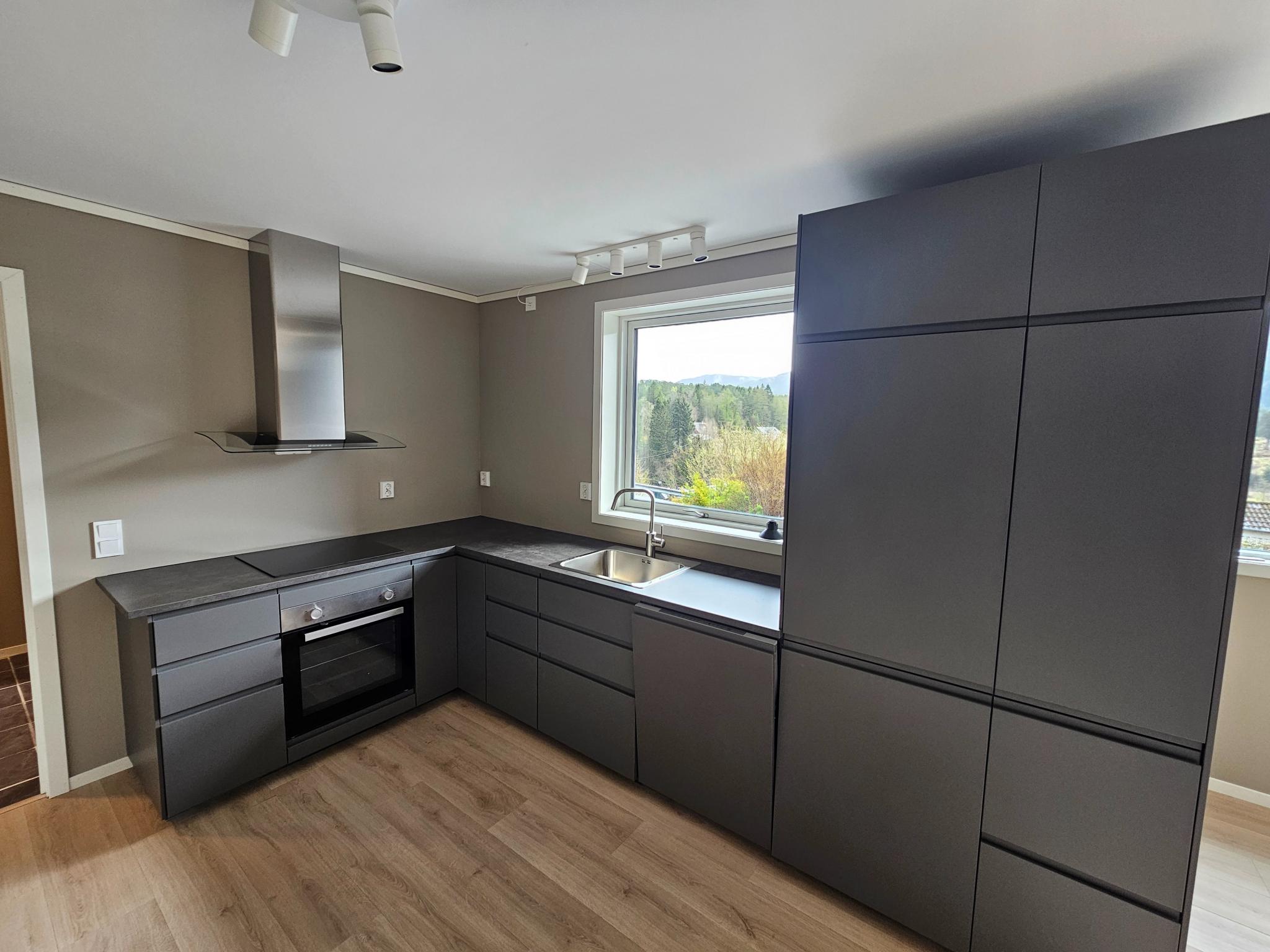 Helt nytt Kjøkken, med hvitevarer 
