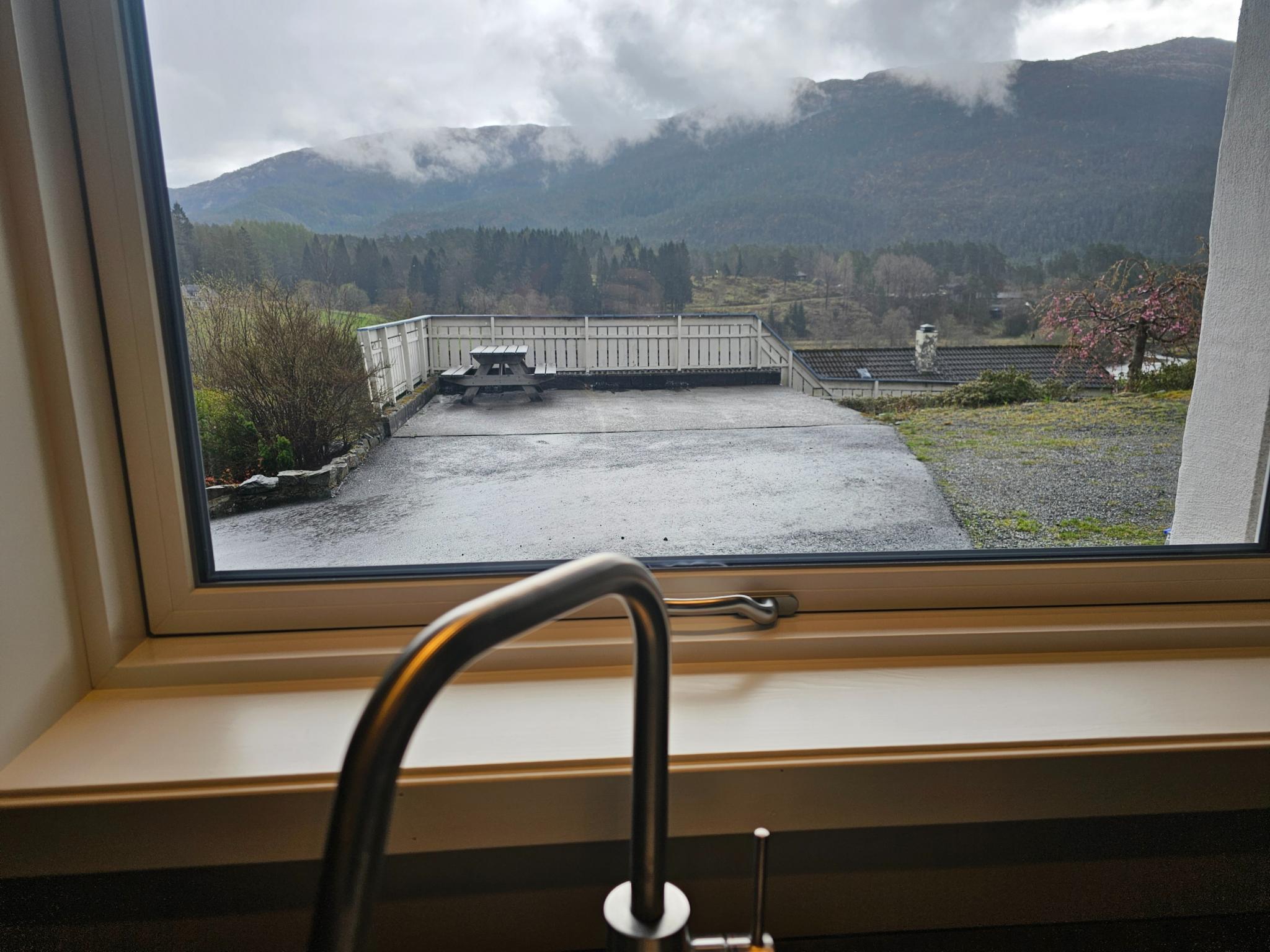 Utsikten fra kjøkkenet