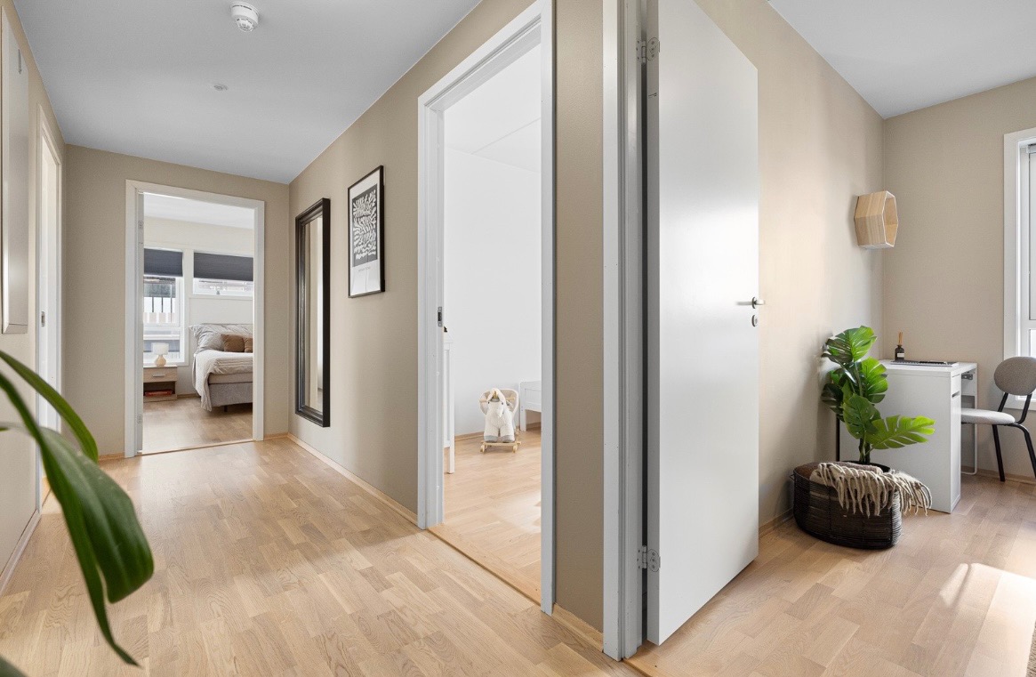 Familievennlig planløsning med 3 soverom