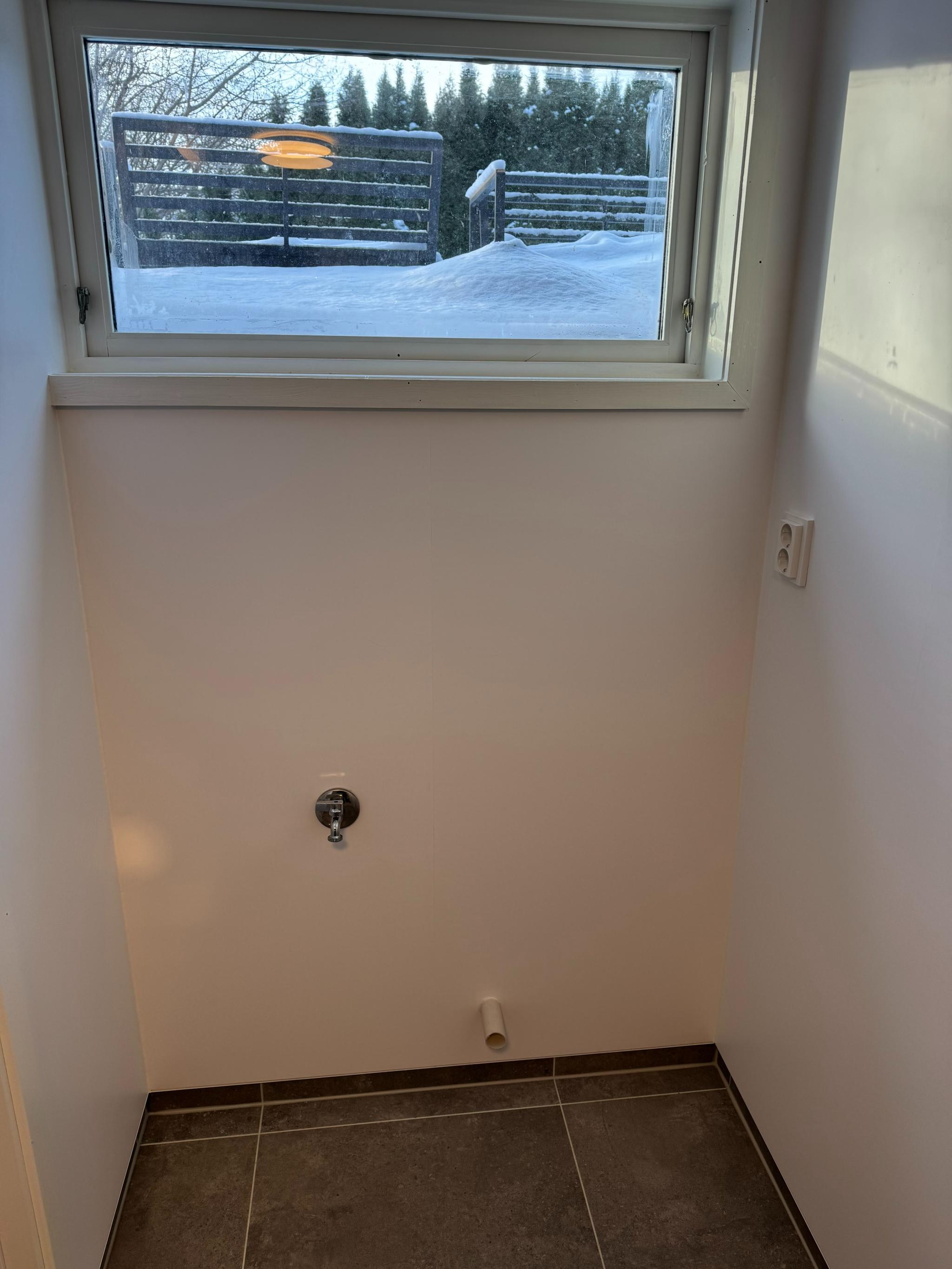 Opplegg og plass til vaskemaskin