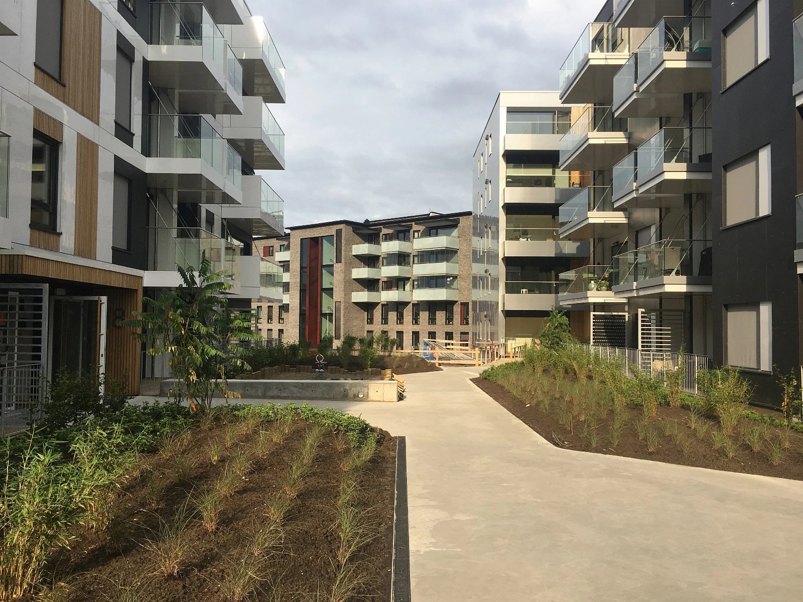 Uteområde (bildet tatt ifm. ferdigstilling)