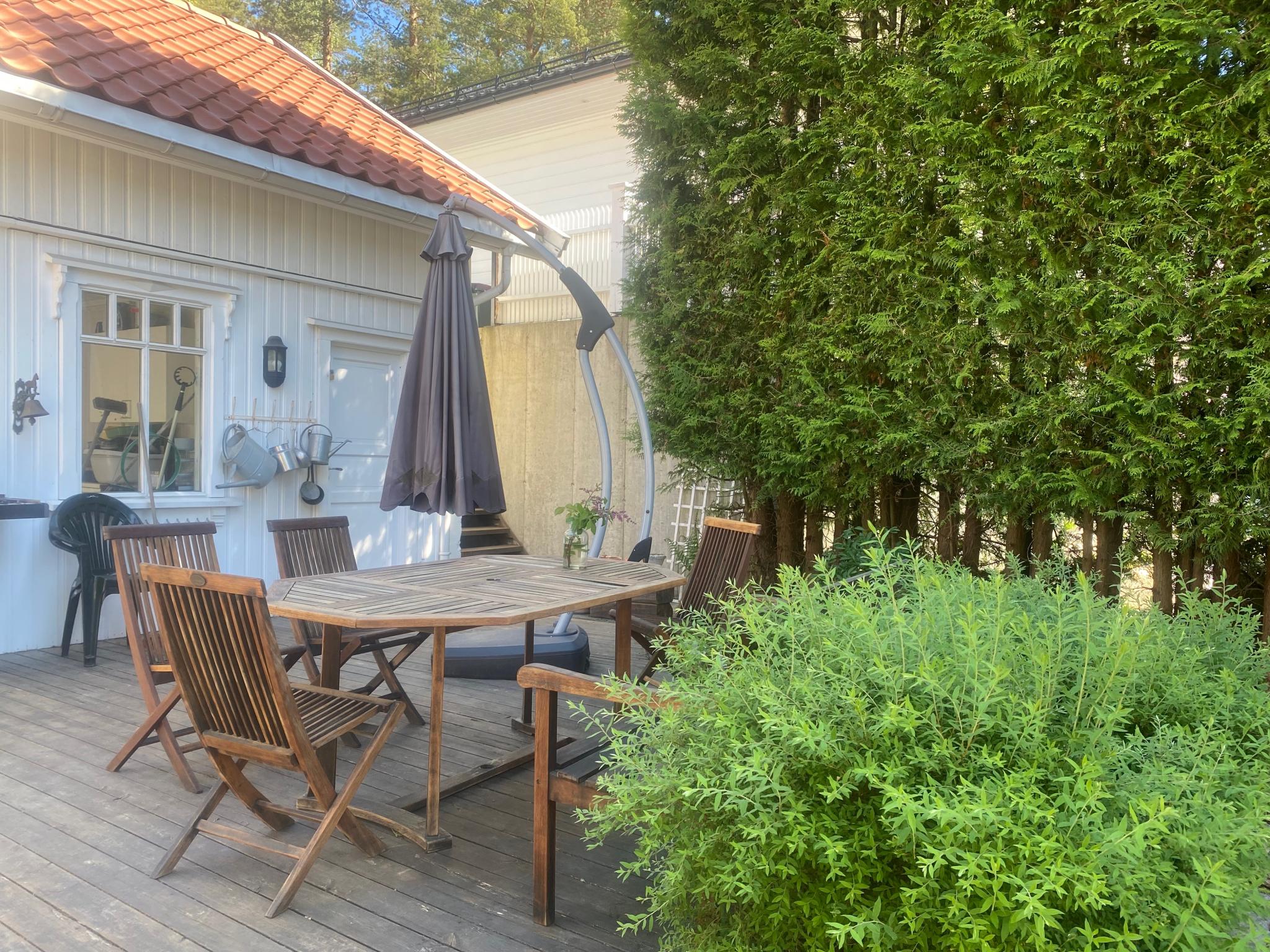 Muligheter for en rolig stund. Skygge på ettermiddagen.