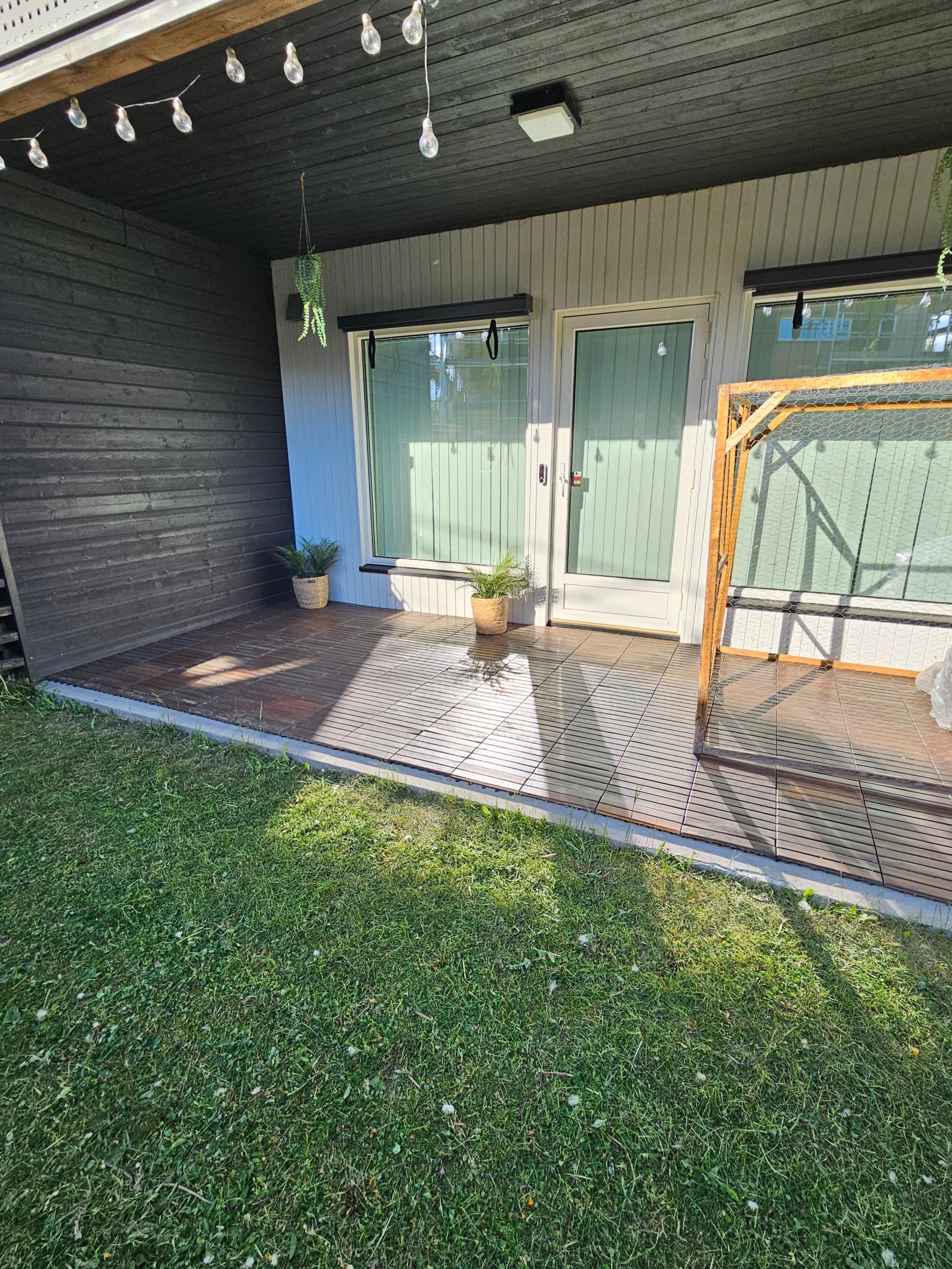 Markterrasse med hageflekk