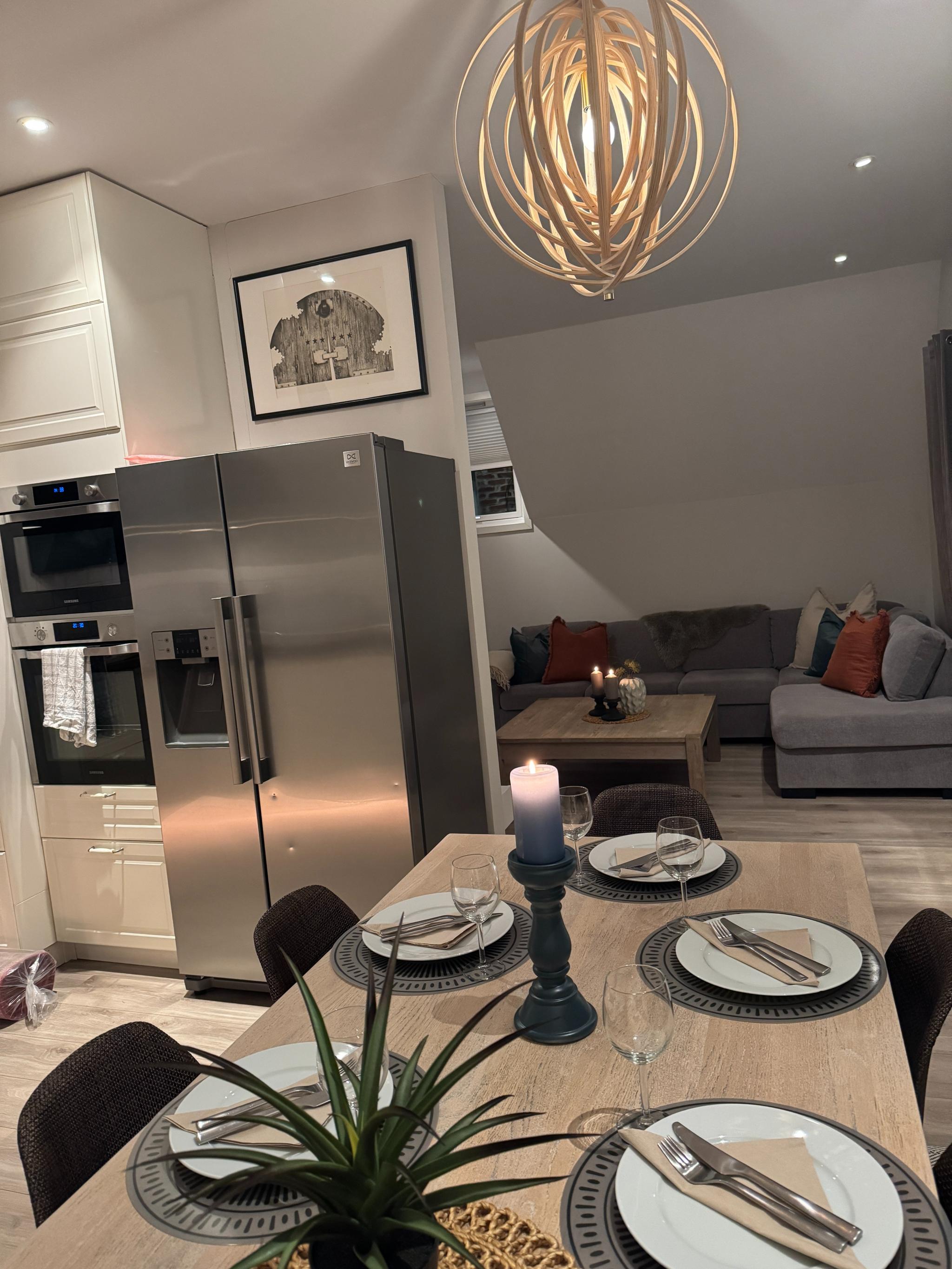 Fra spiseplass mot stue