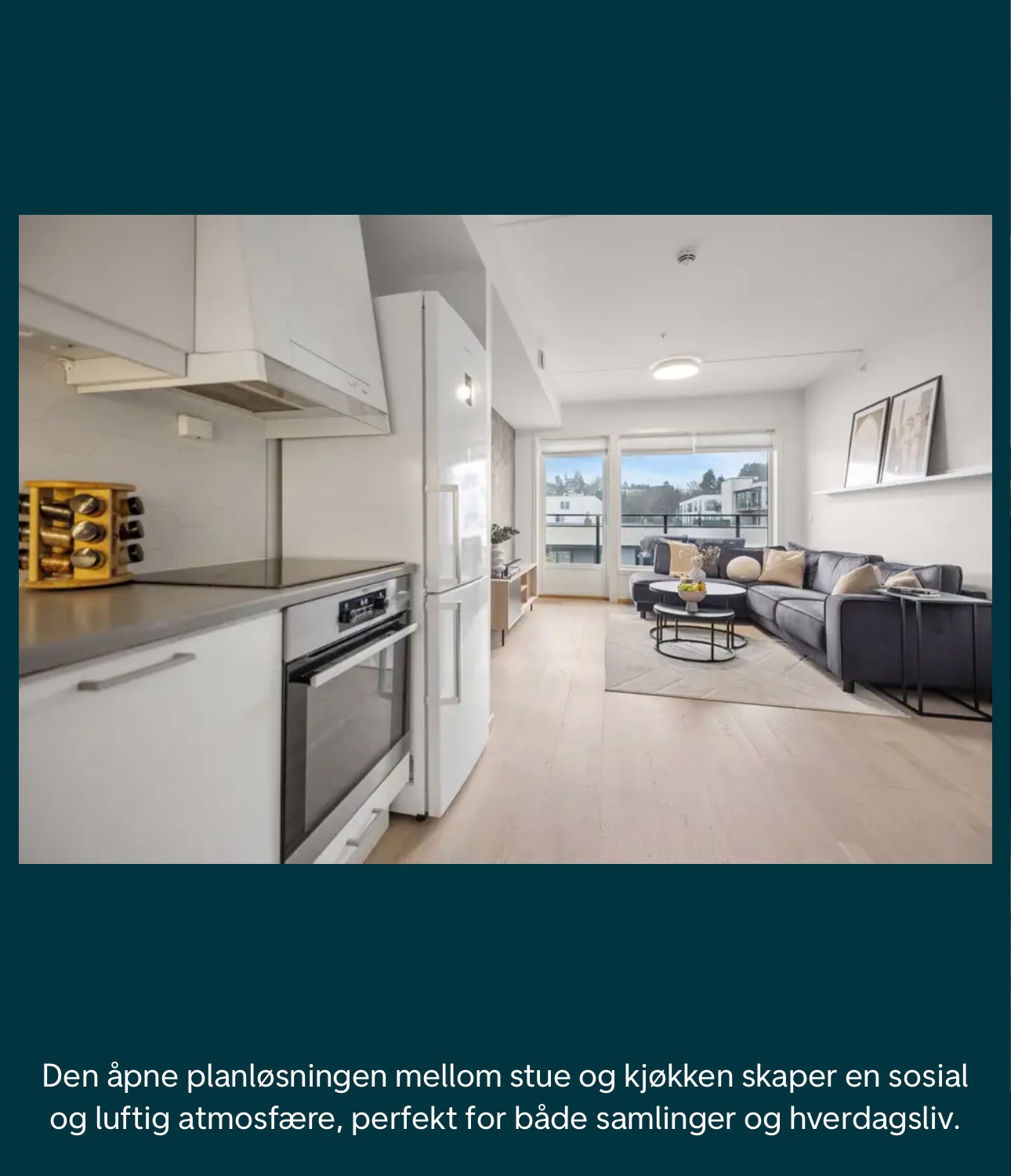 Åpen kjøkkenløsning