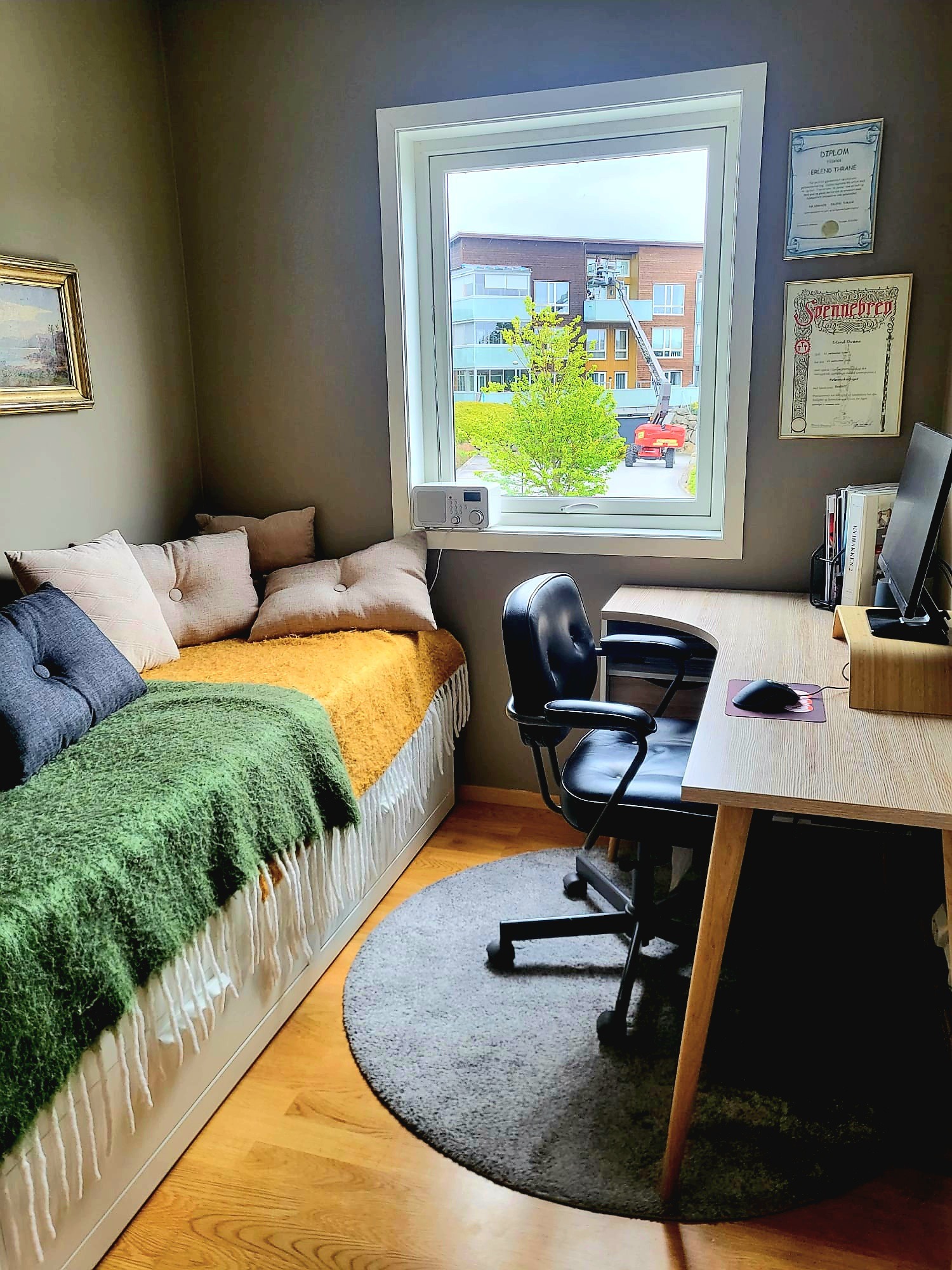 Kontor/bod/soverom. Ikke godkjent i plantegningen som soverom