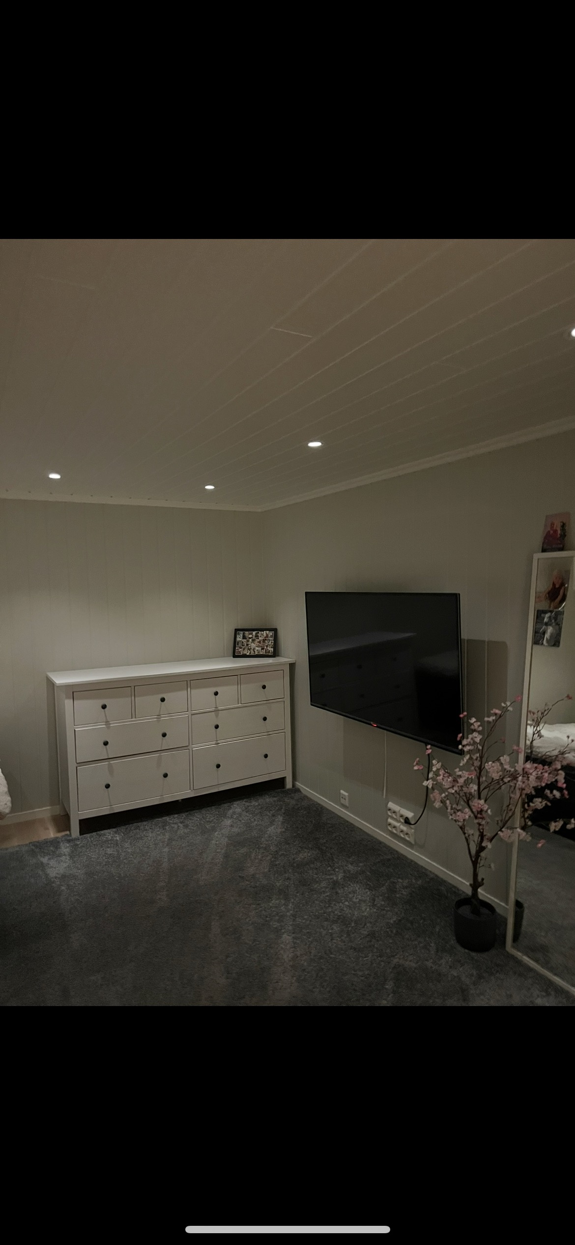 Soverom/stue i kjeller