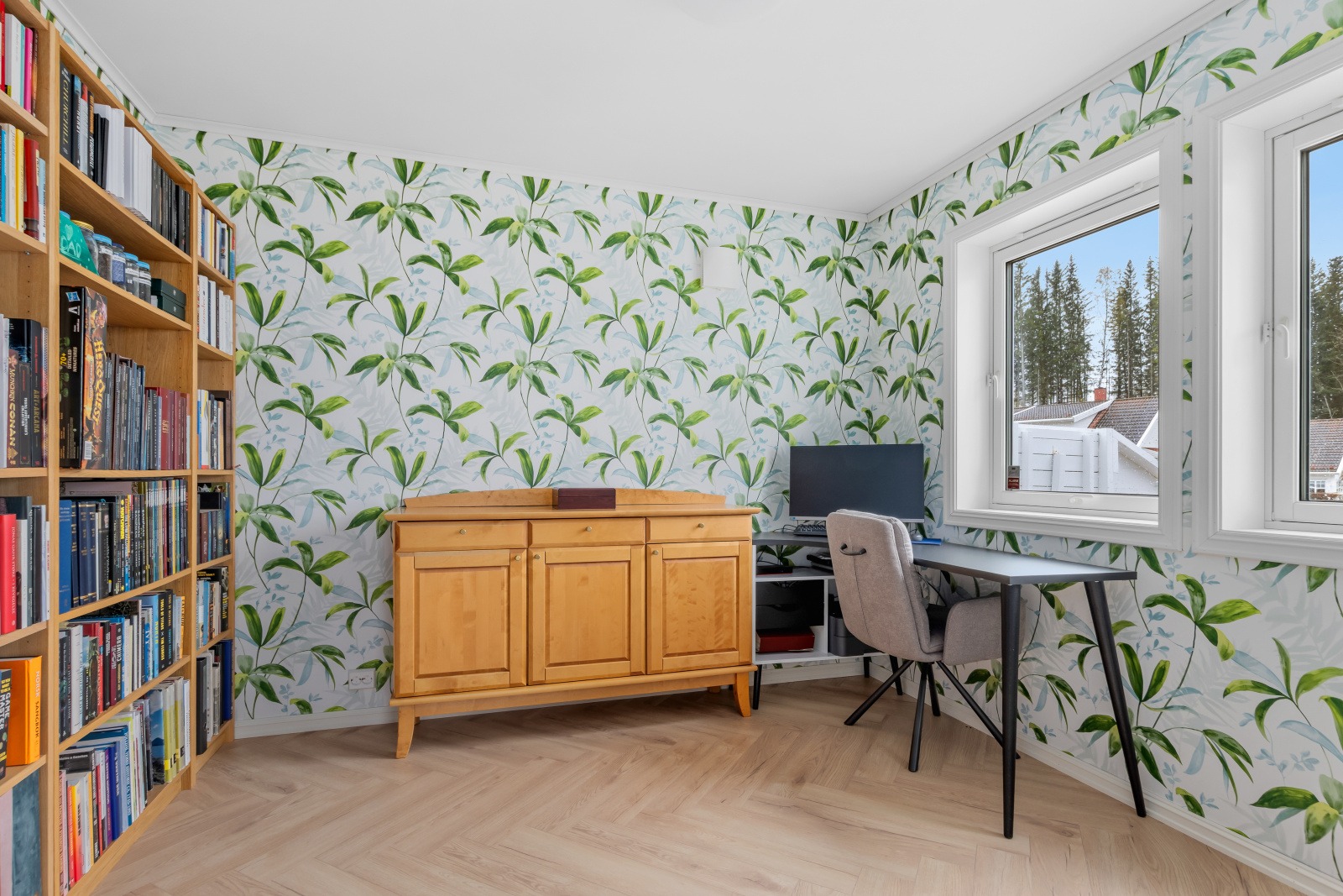 Soverom 5 (i sokkel)
Kontoret vil bli møblert til soverom før overtakelse.