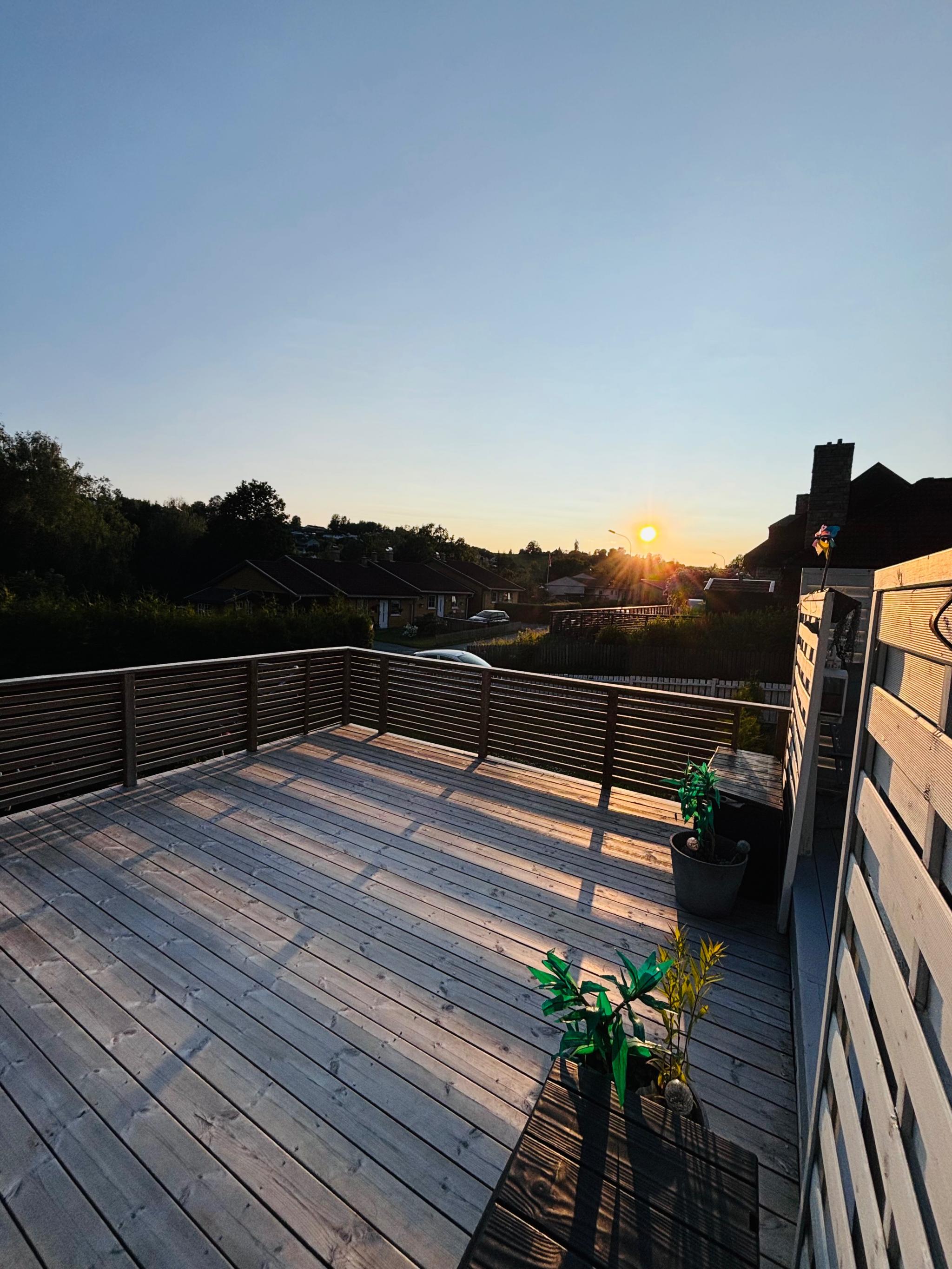 Kvelds utsikt fra trassen 