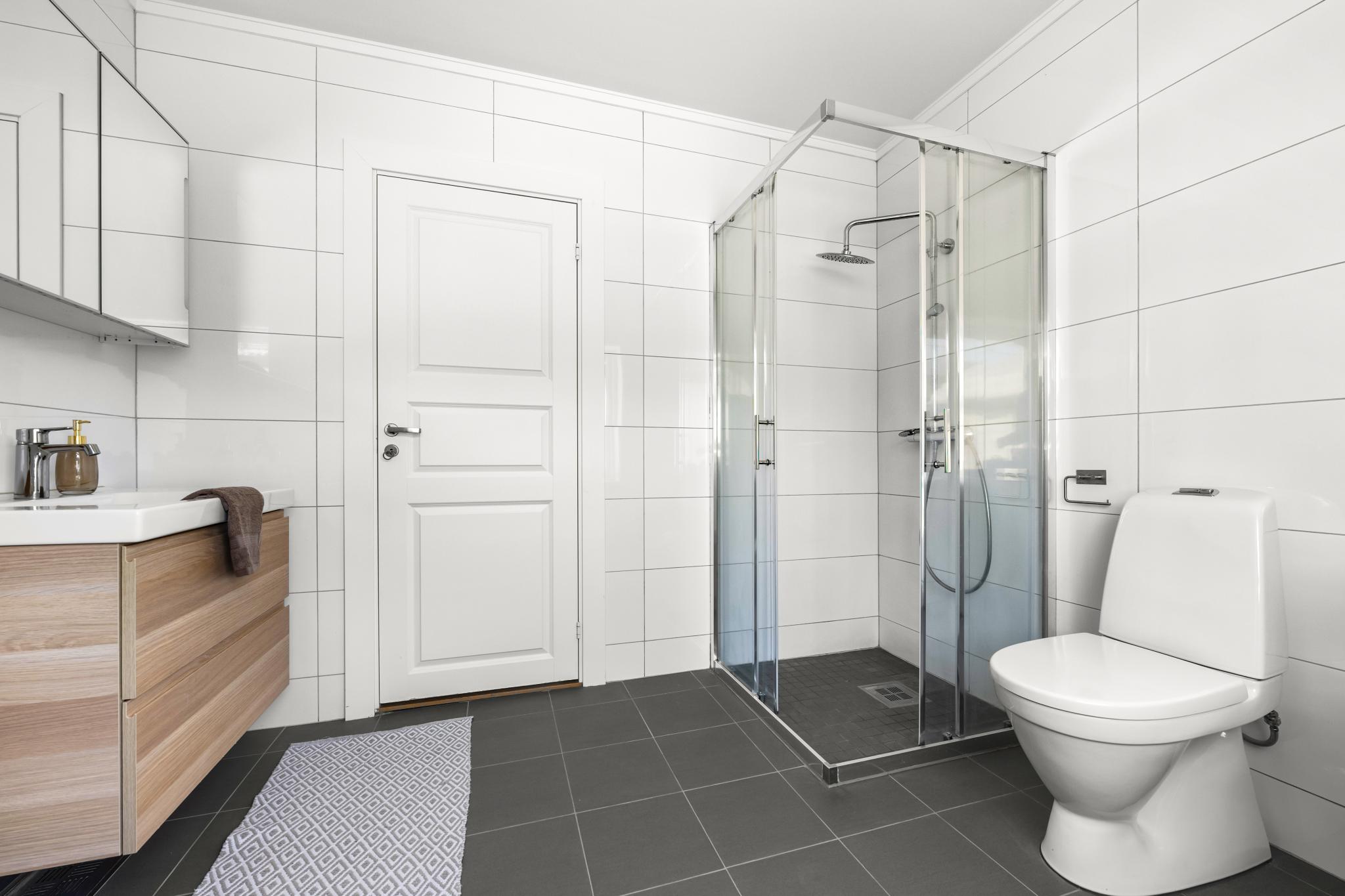 Stort og nyoppusset bad