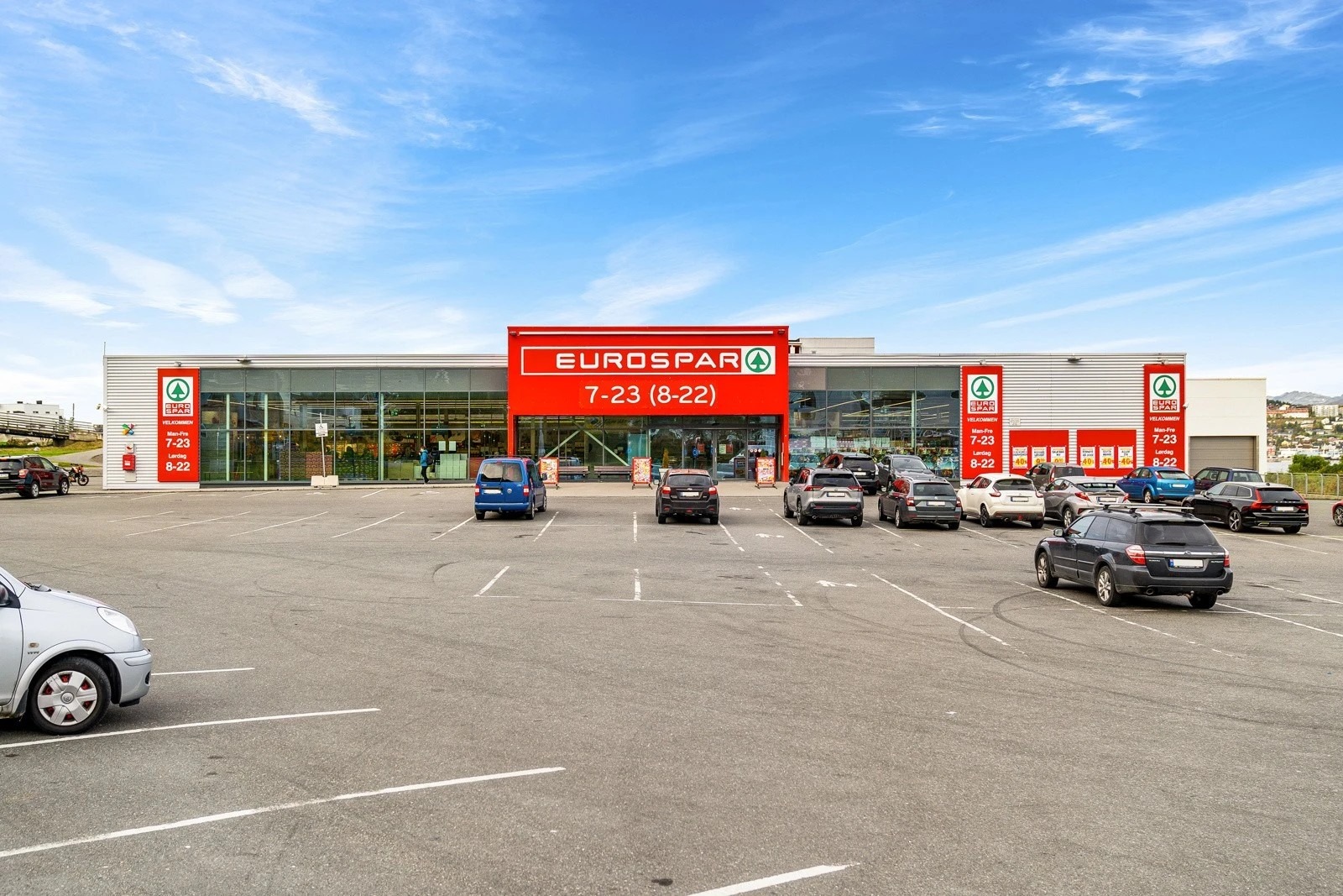 Eurospar som nærmeste nabo.