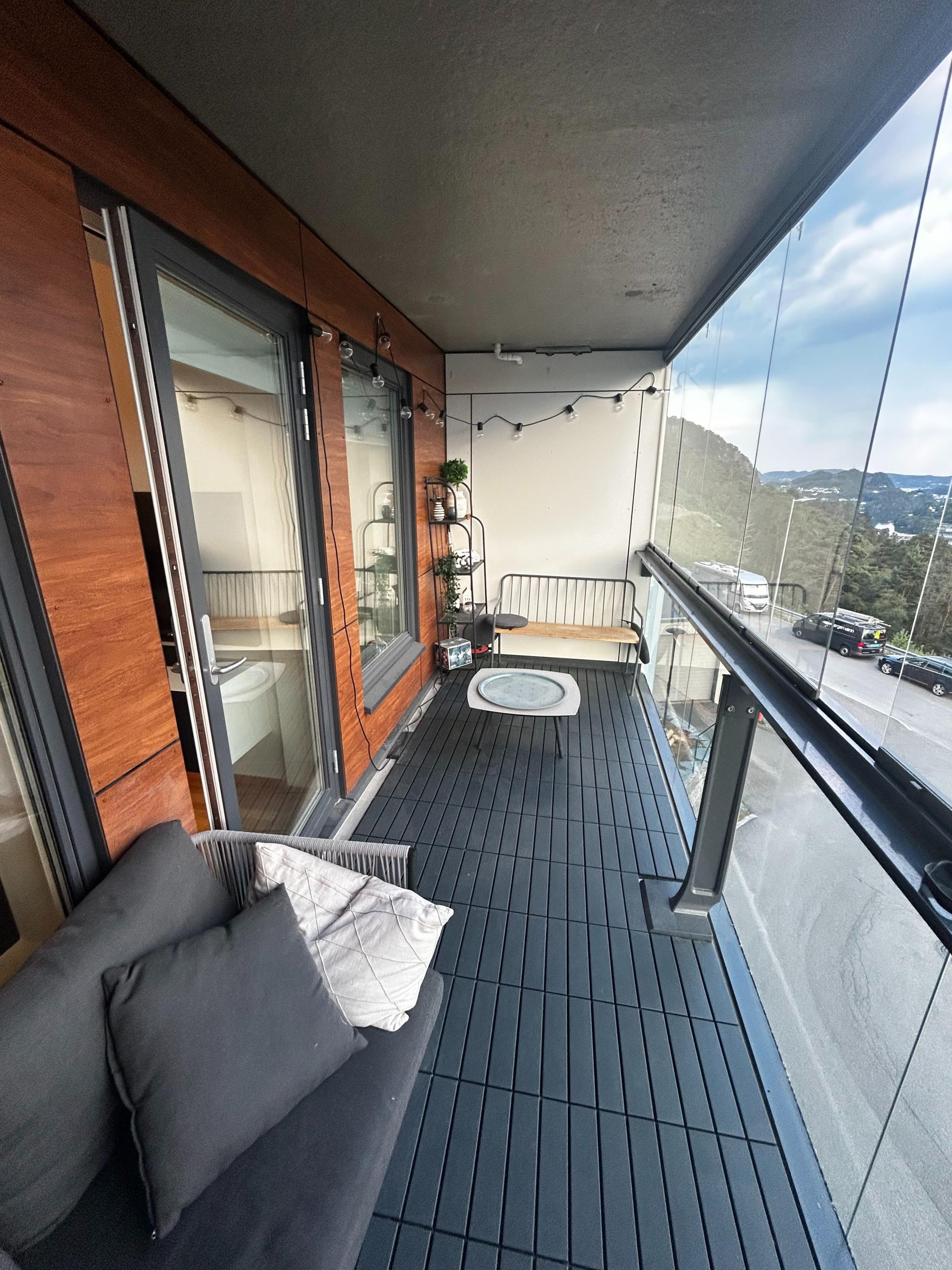 Innglassert terrasse