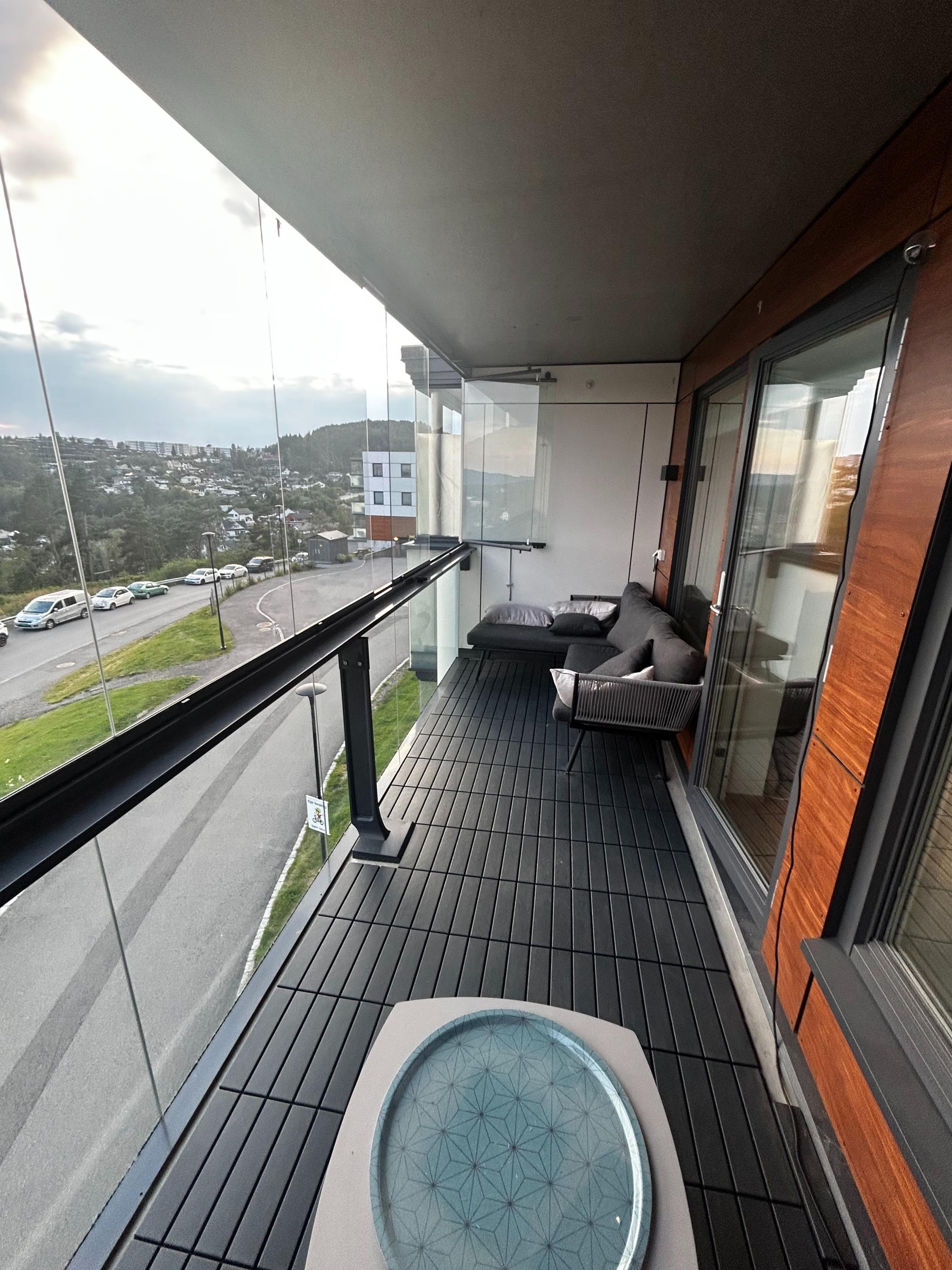 Innglassert terrasse