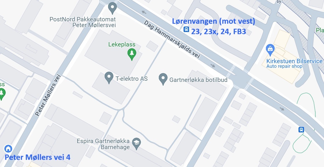 Flybussen fra Oslo lufthavn stopper på Lørenvangen busstopp, vestgående.