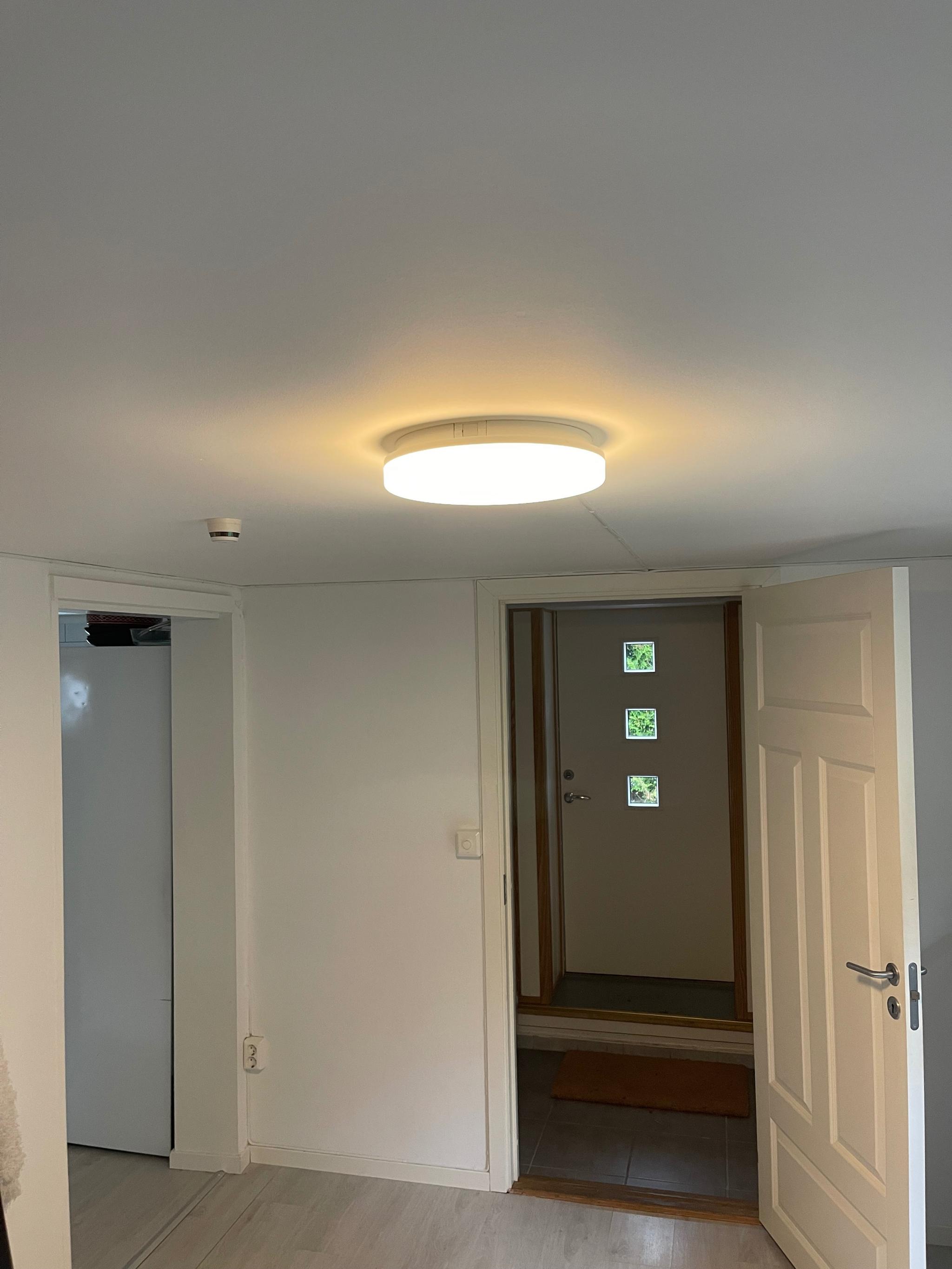 Nye lamper i stue og på soverom