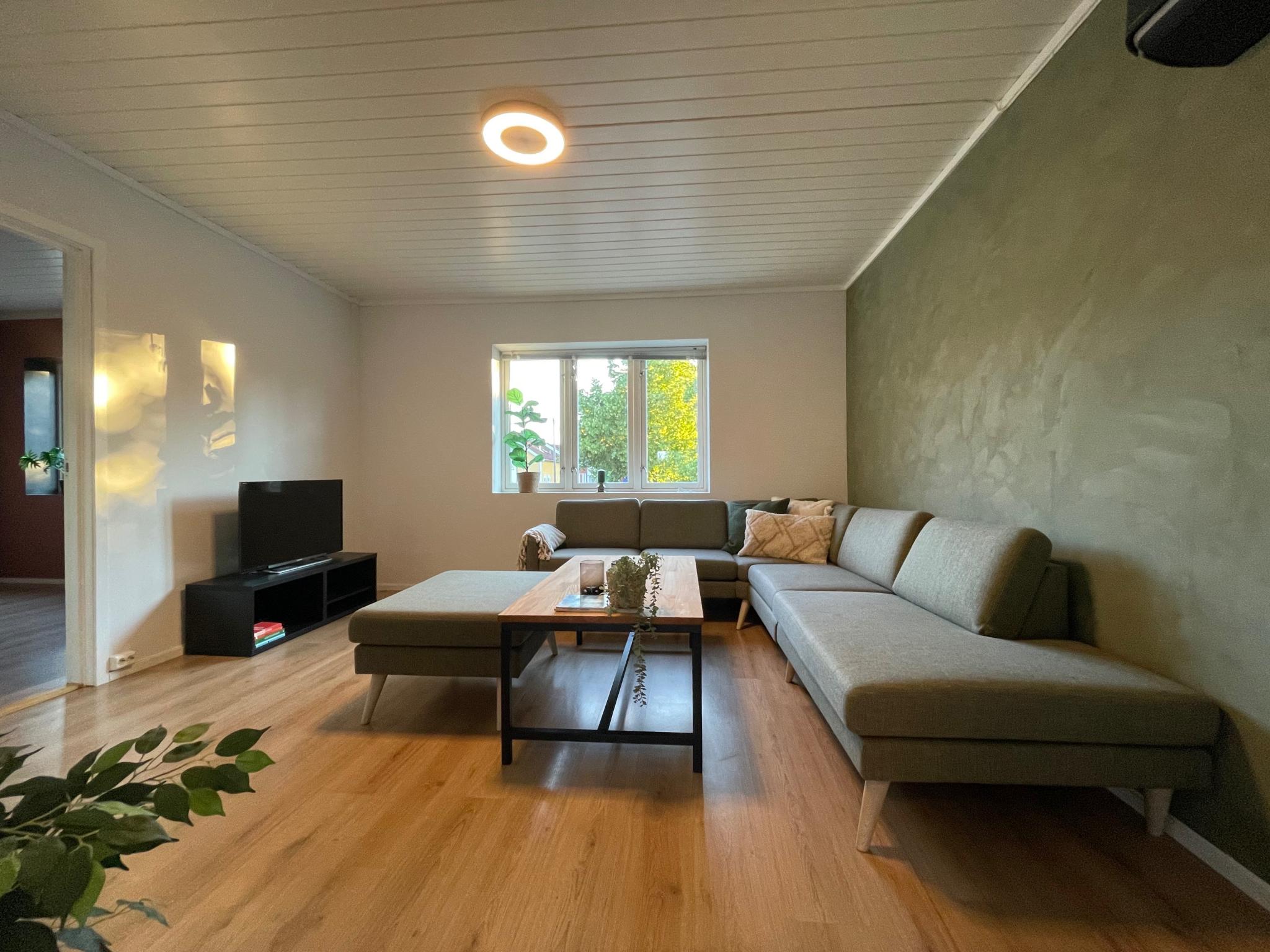 Fin, stor og praktisk stue