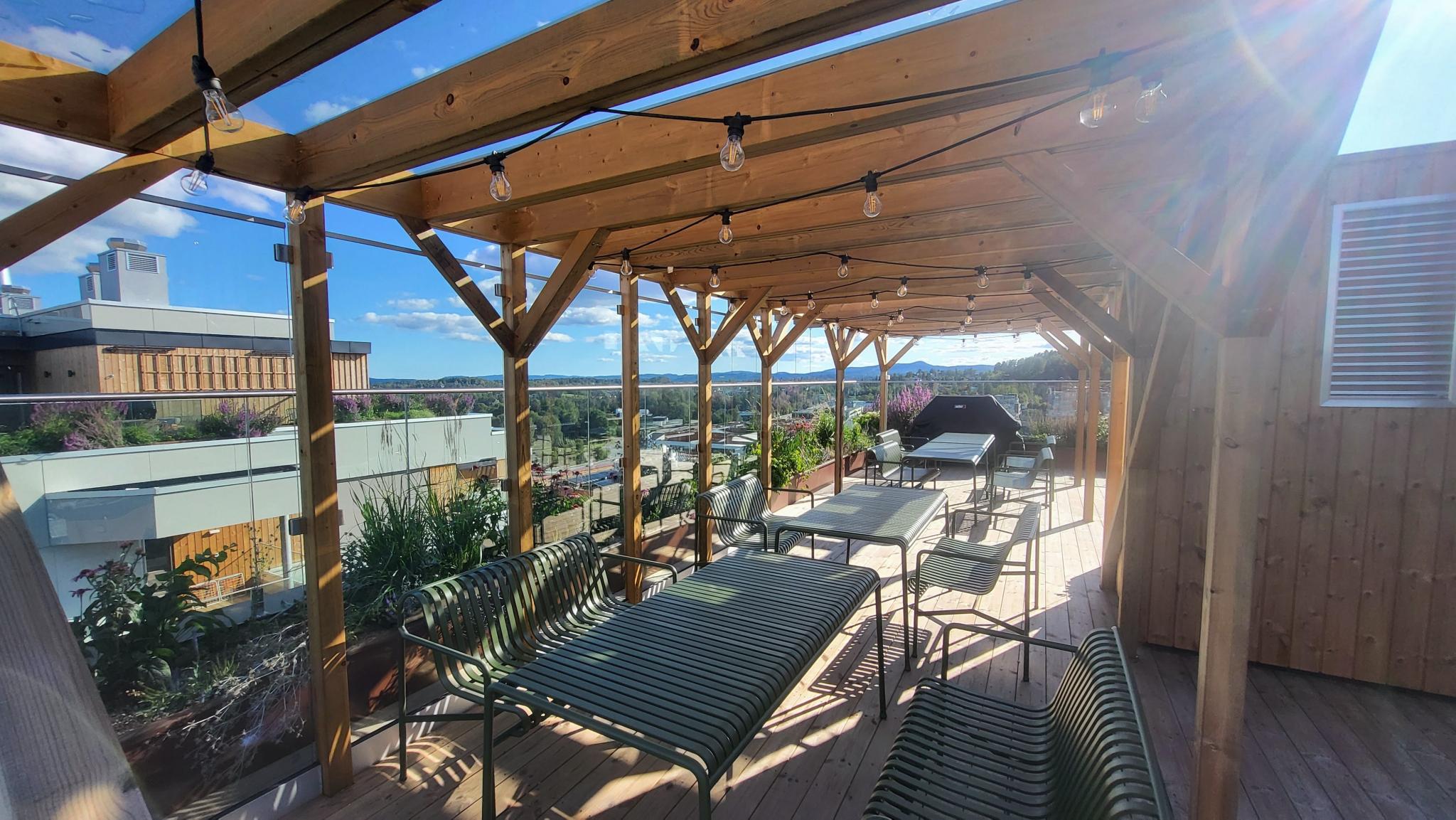 Felles takterrasse 14. etasje