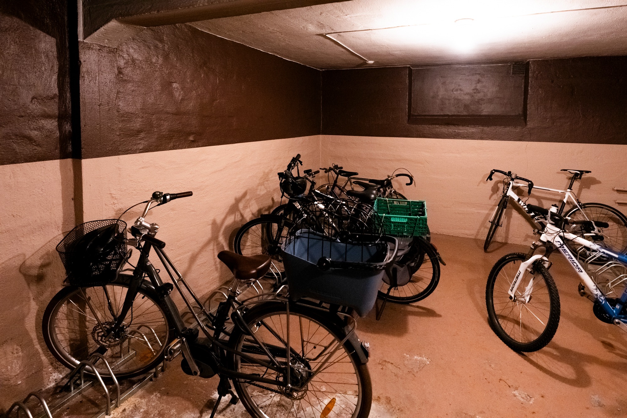 Innendørs sykkelparkering