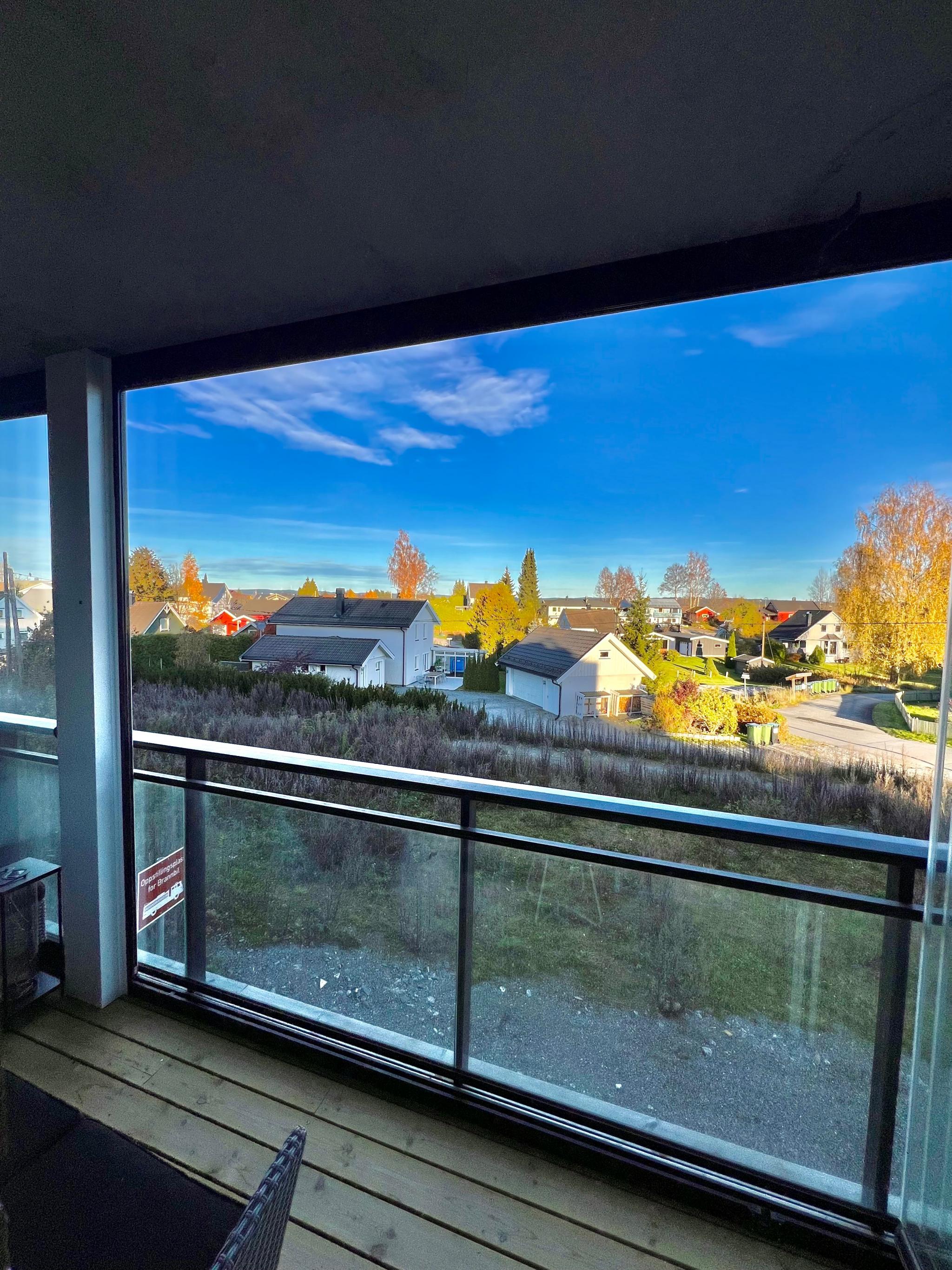 God utsikt østover, perfekt sted å nyte morgenkaffen 