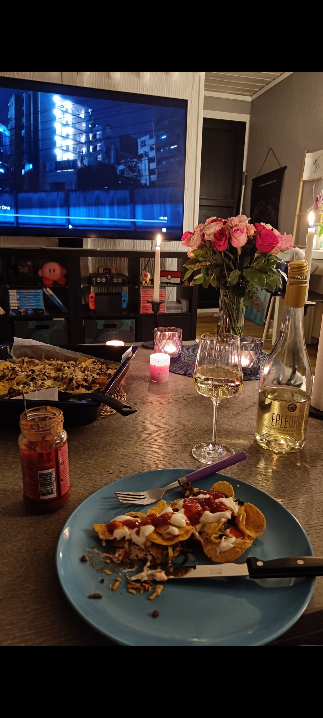 Stemningsbilde fra filmkveld ❤️