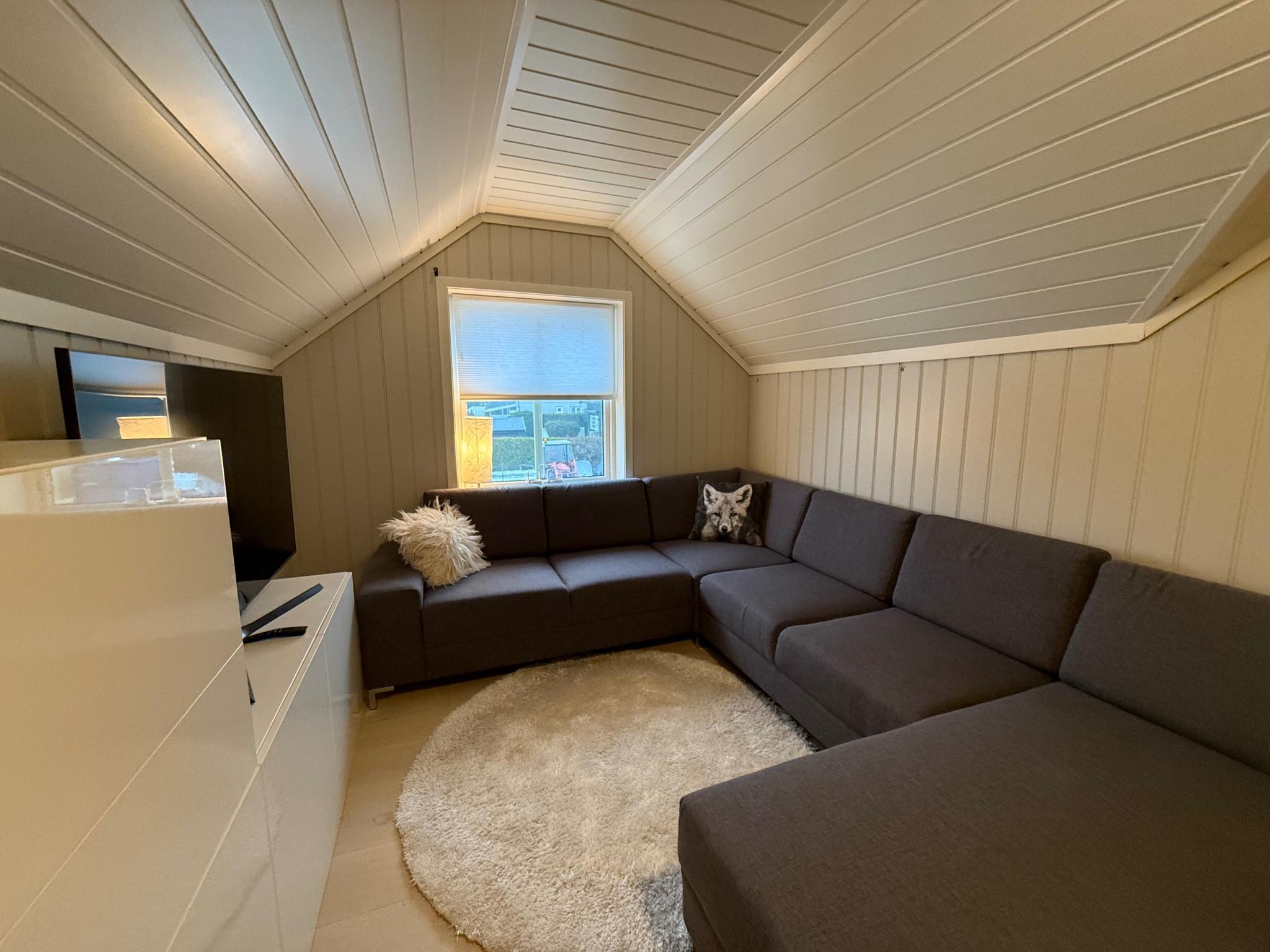 Eksempel på mulig møblering i loftstue. 