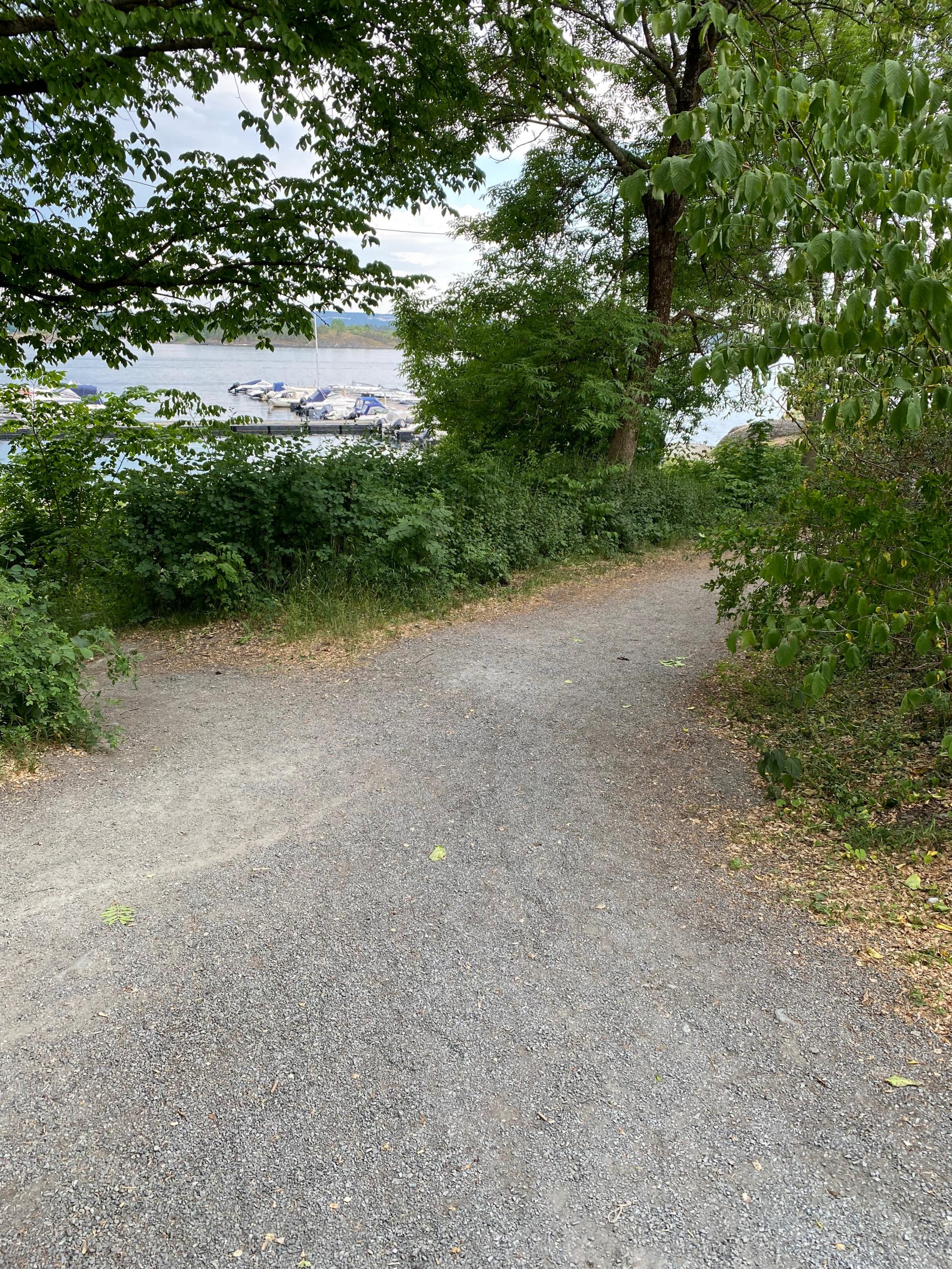 Kyststien ca 2 minutter fra leiligheten.