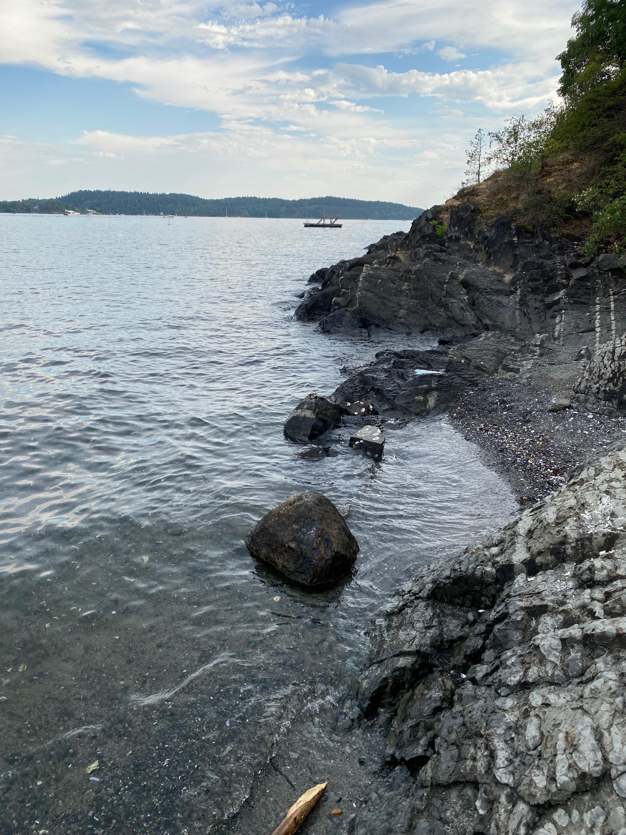 Ca 2 min fra leiligheten til sjøen.