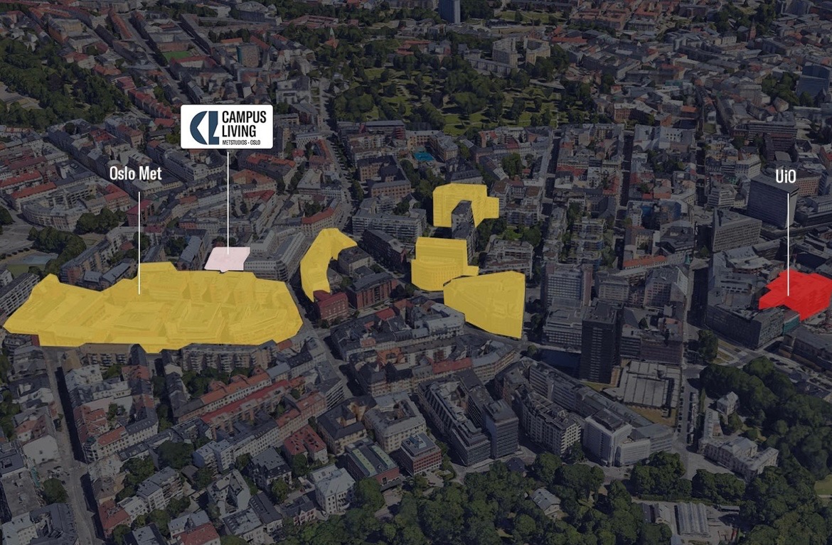 Utrolig fin sentral beliggenhet i rolig gate