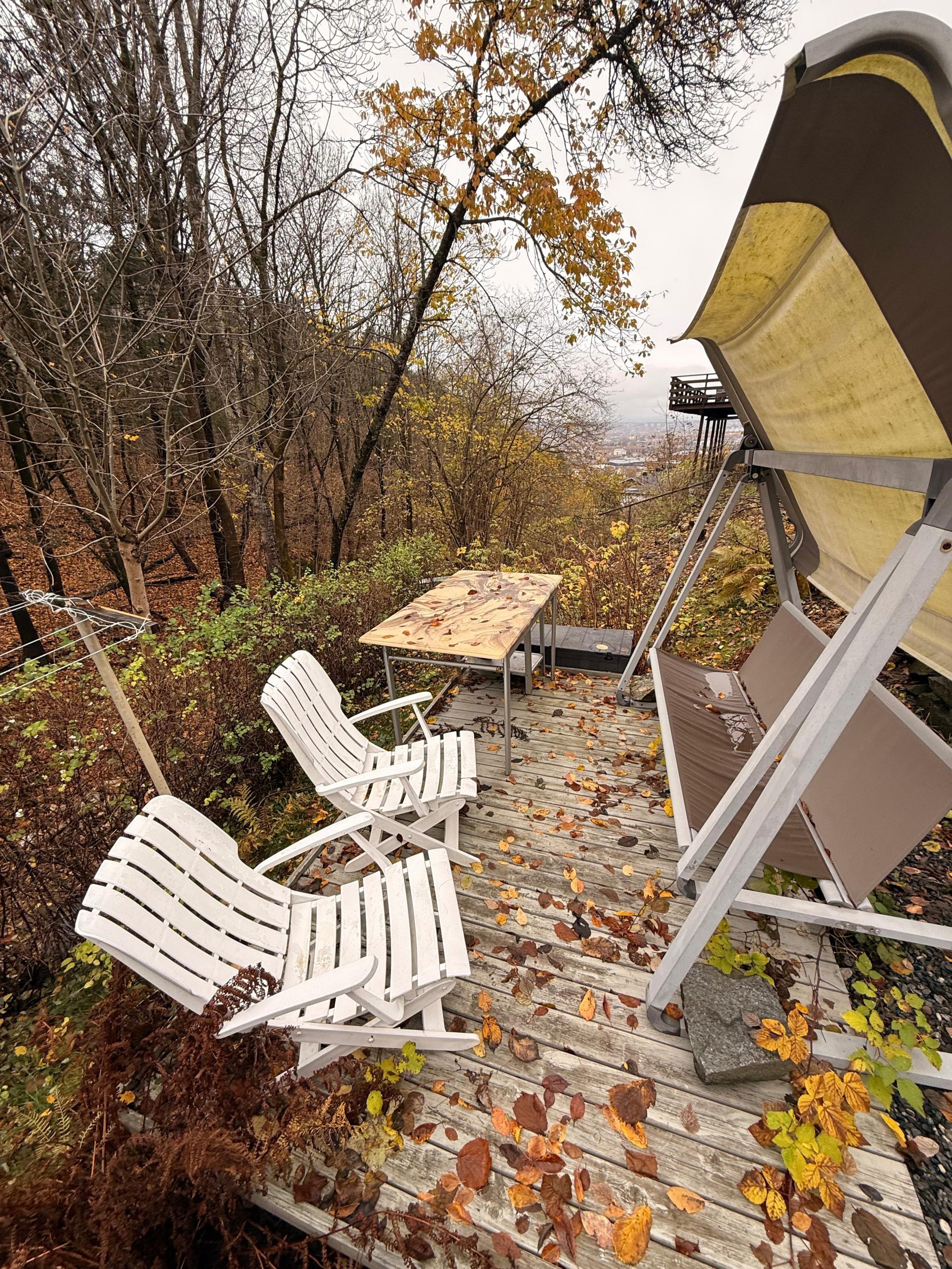 Bruksmulighet på uteområdet foran annekset. Deles med utleier.