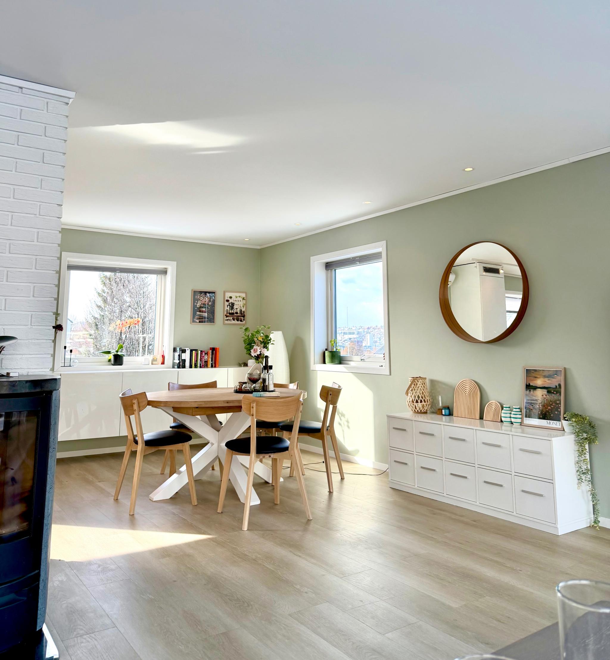 Åpen stue/kjøkkenløsning