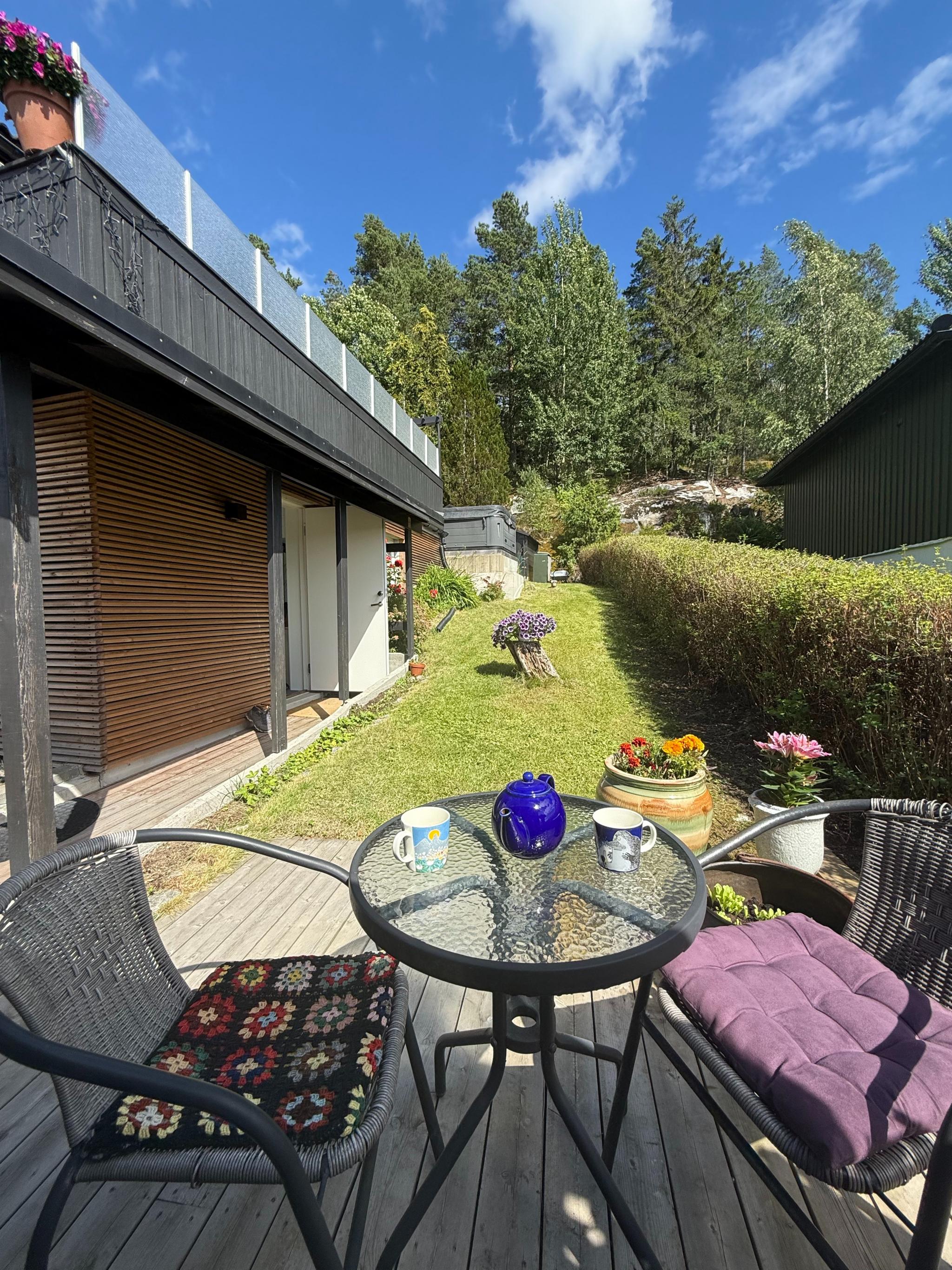 Uteplass tilknyttet hybel