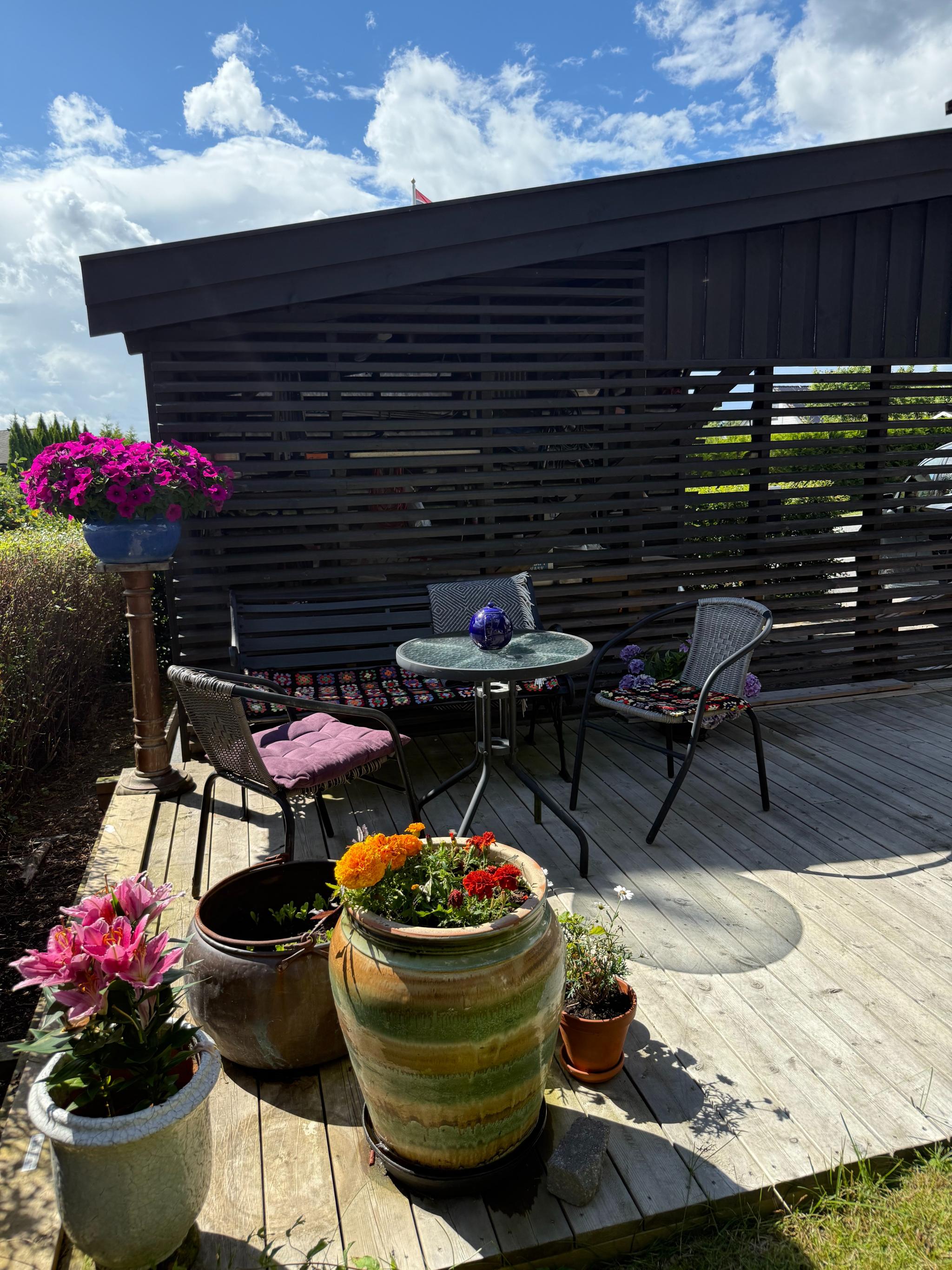 Uteplass tilhørende hybel
