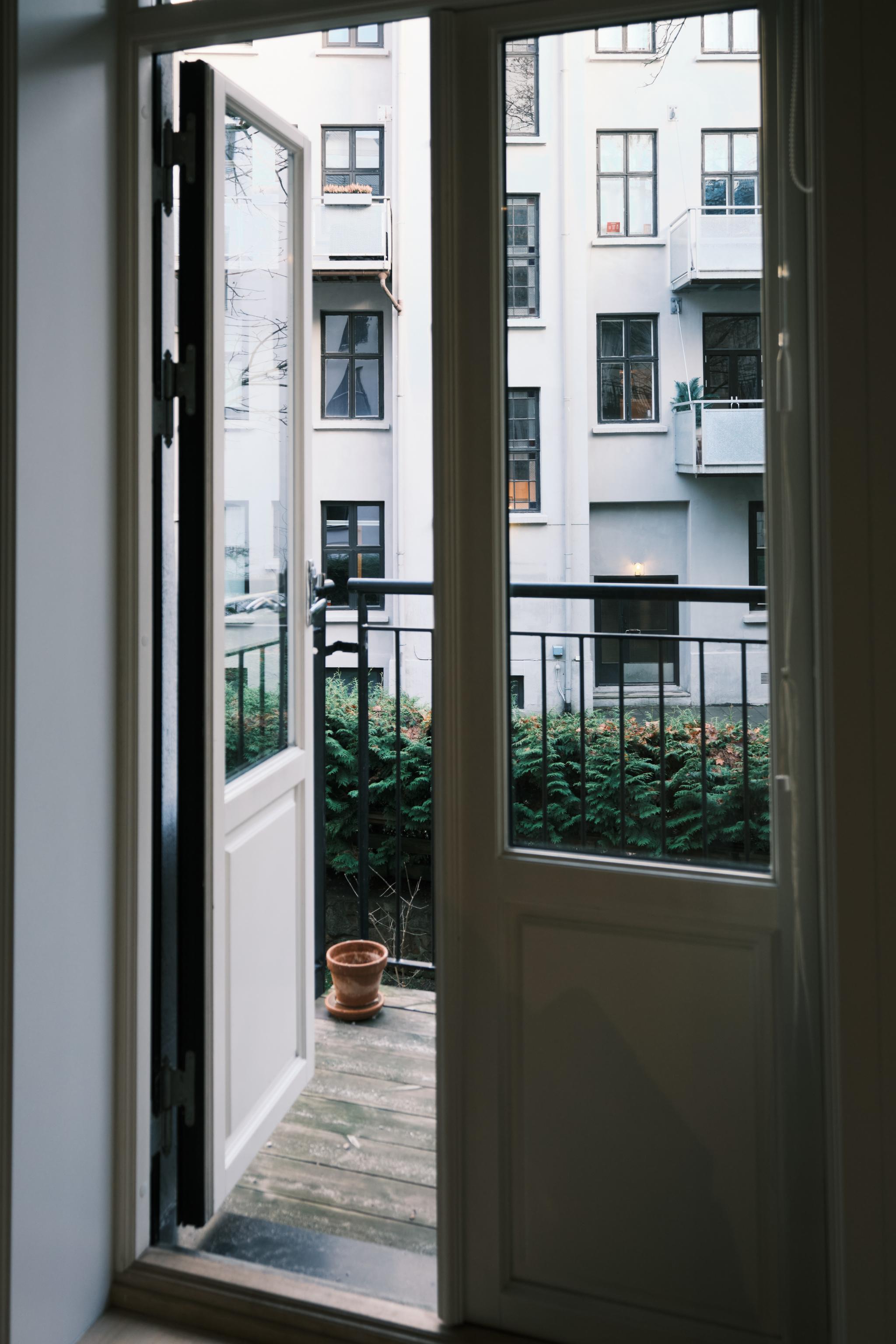 Balkong mot bakgård